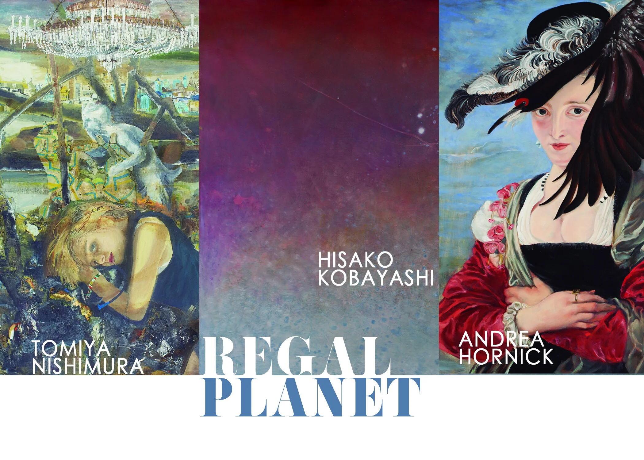 Tomiya Nishimura"A Girl Friend of the Penguin, His Highness"2018Oil on canvas13 x 27 in.