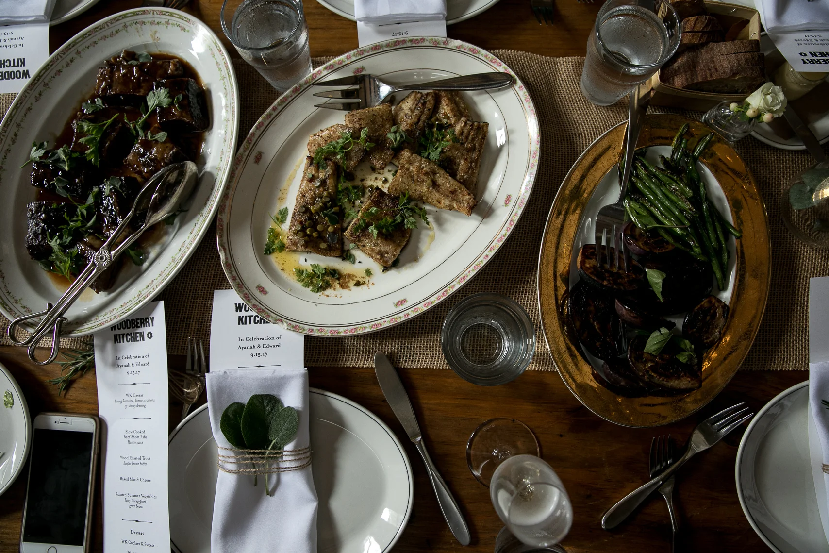 Food at Woodberry Kitchen Wedding, Baltimore MD