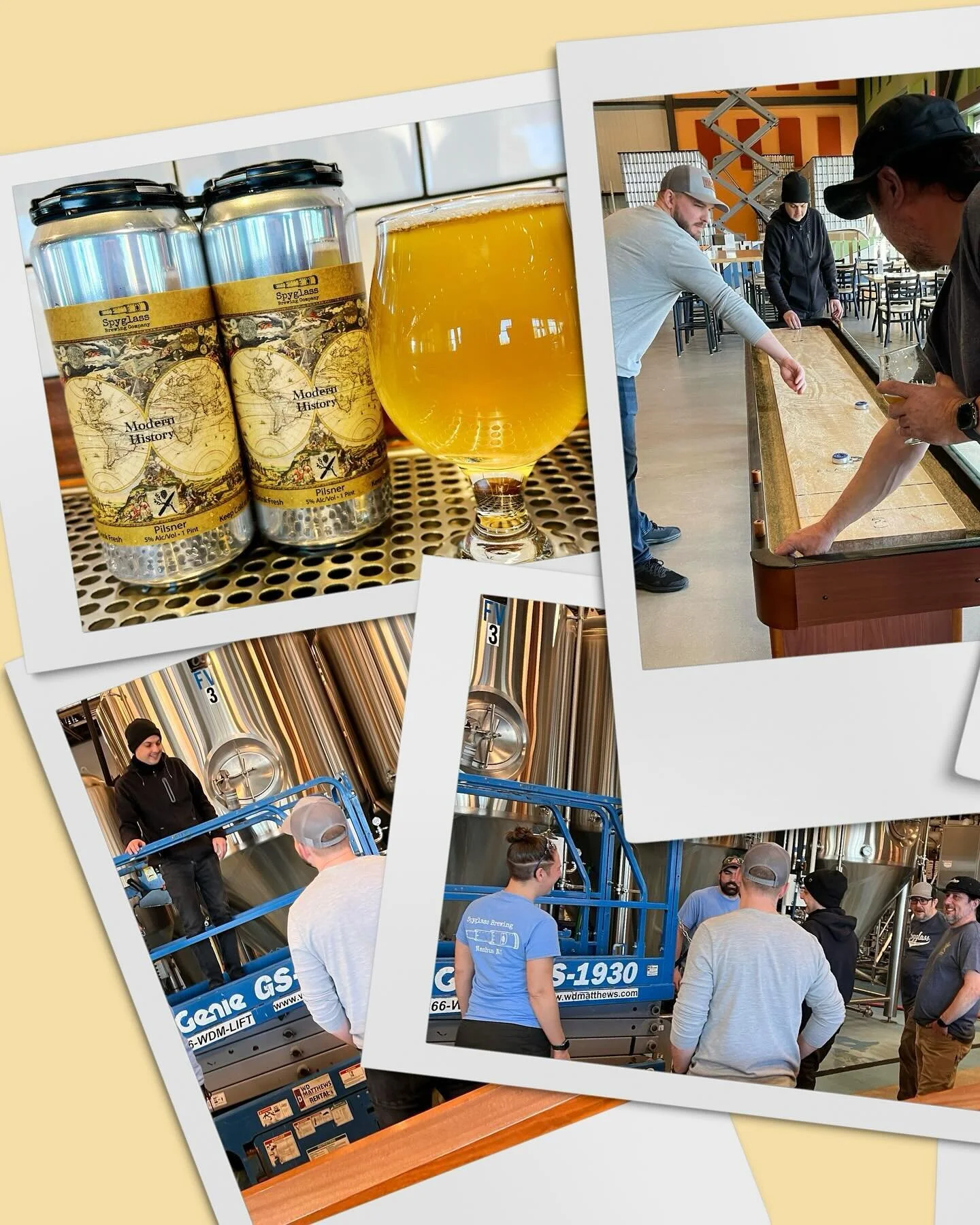 Collaboration Beer #2 - Modern History 

We talked with Jesse at Branch &amp; Blade about brewing a sour or a hazy, but then they mentioned a decocted pilsner and we just HAD to give it a try!

What&rsquo;s Decoction? 
This process of brewing dates b