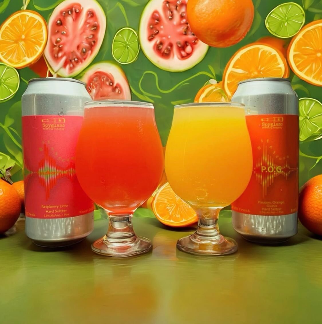 🍋&zwj;🟩Bitstream Fruited Hard Seltzers!🍊

We have currently have 2 Fruited Hard Seltzers both are 5.5% ABV - on draft and in cans togo! 

Raspberry Lime - tart, refreshing, and lime forward. A bit puckering event but SO so good. 🍋&zwj;🟩
&amp; 
P