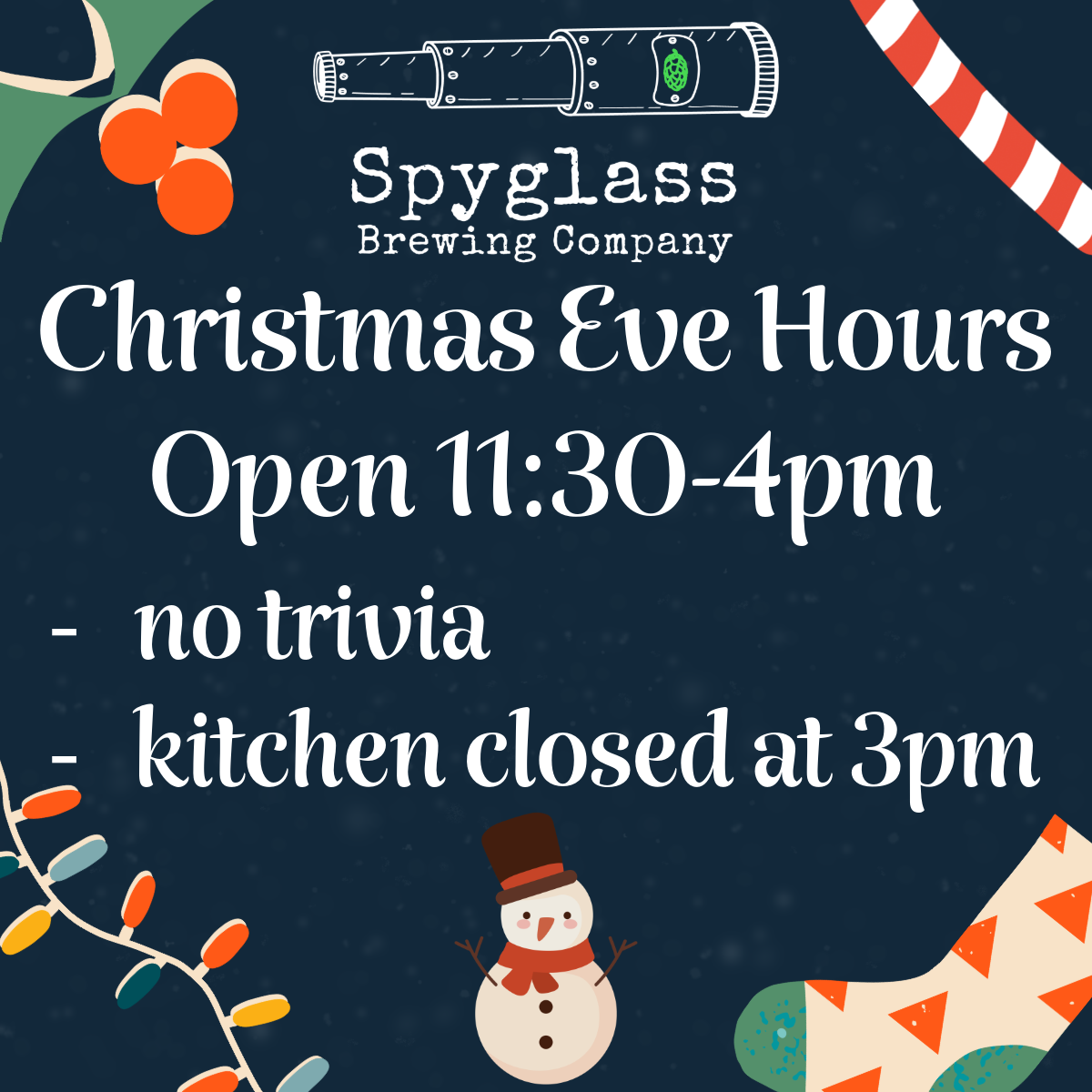 Christmas Eve at Spyglass