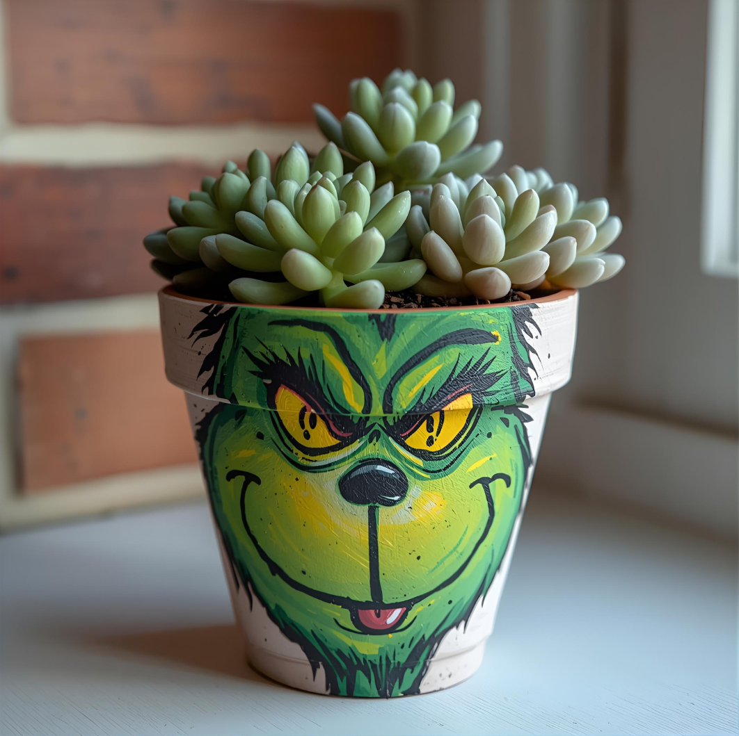 Grinch Plant &amp; Paint Night