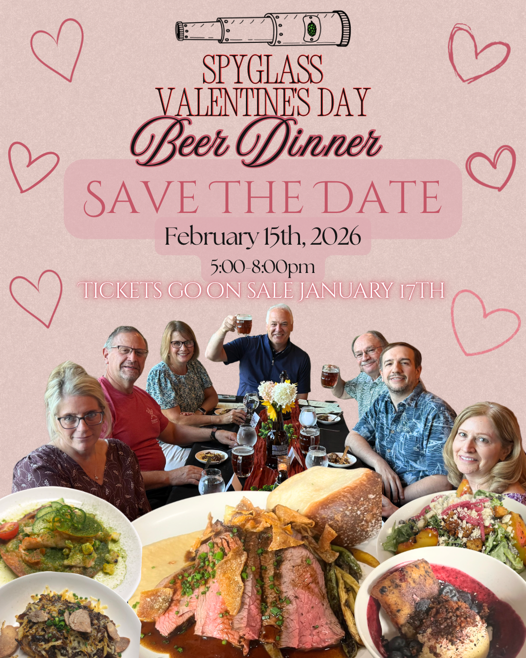*Ticketed Event* Spyglass Valentine's Beer Dinner
