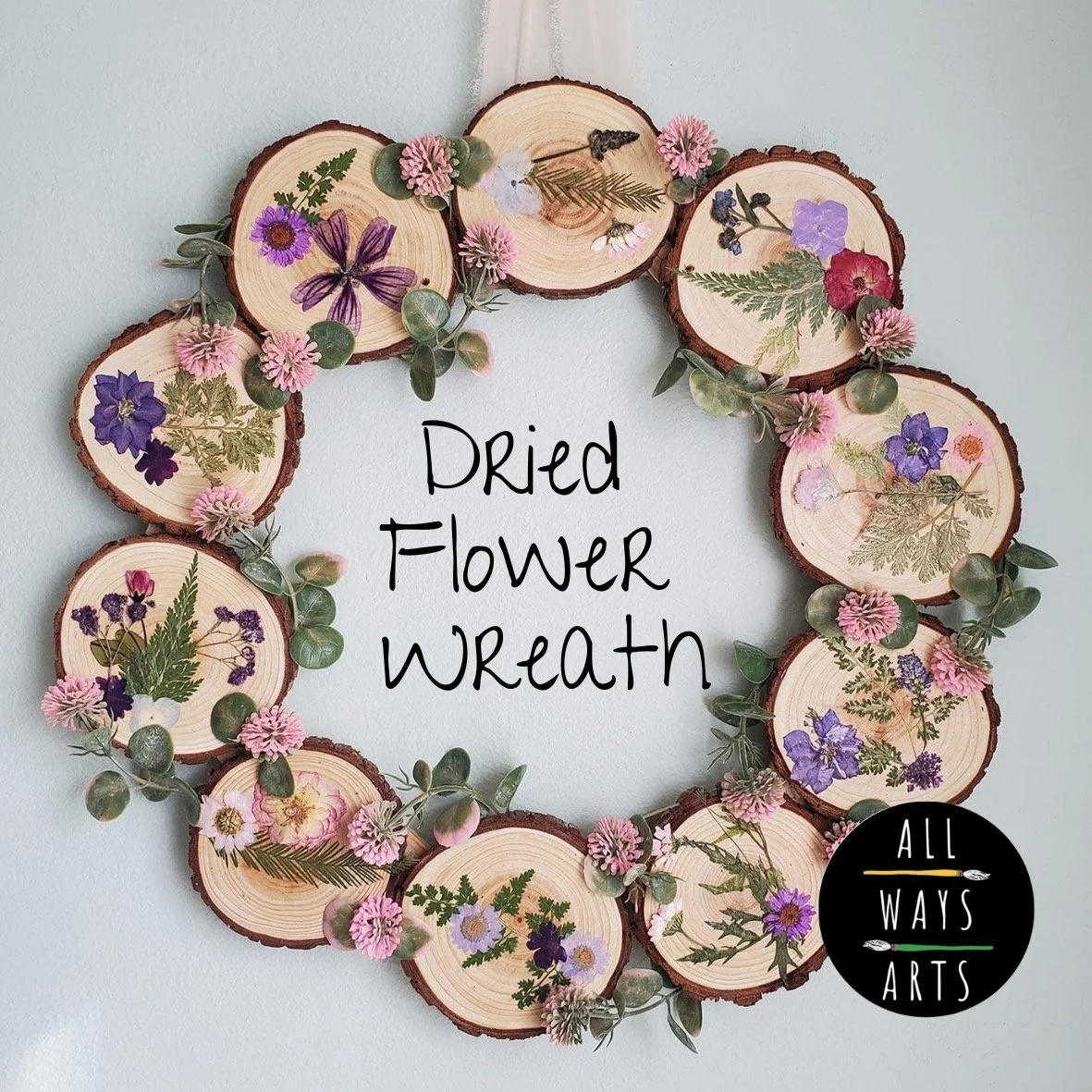 Dried Flower Wreath Night with All Ways Art