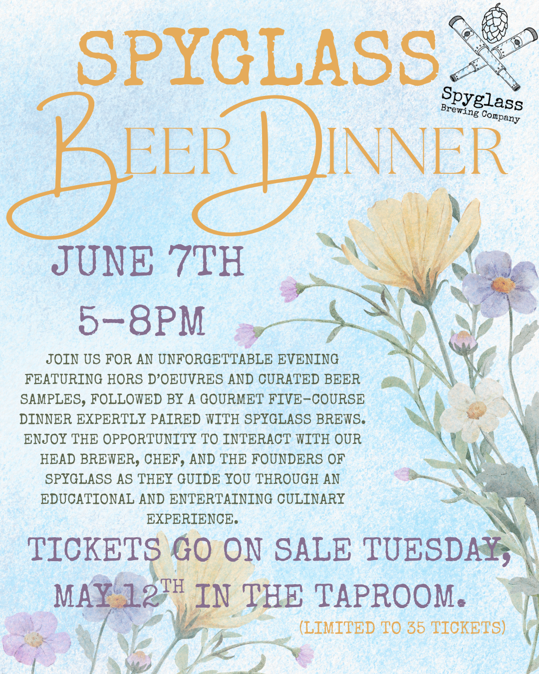 Spyglass Beer Dinner