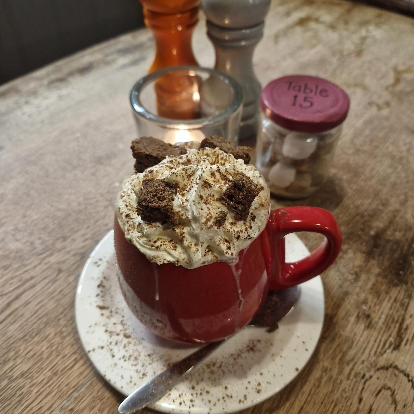 It is without a doubt a perfect day for hot chocolate ❤️🤩❤️ 
@shanicemoughton is making double brownie hot chocolate today 🤩😍🤩 #hotchocolate