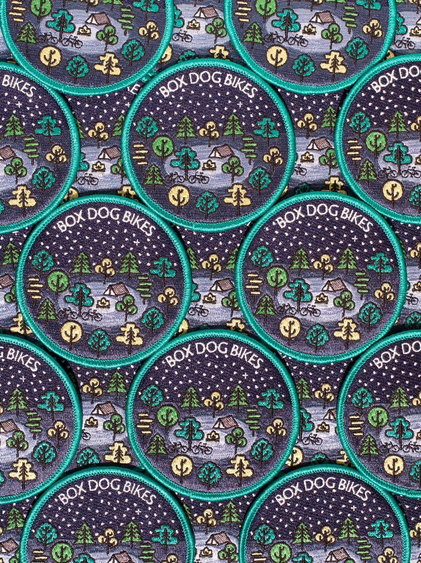 Box Dog Bikes Campout Embroidered Patch by Falls Creek Outfitters