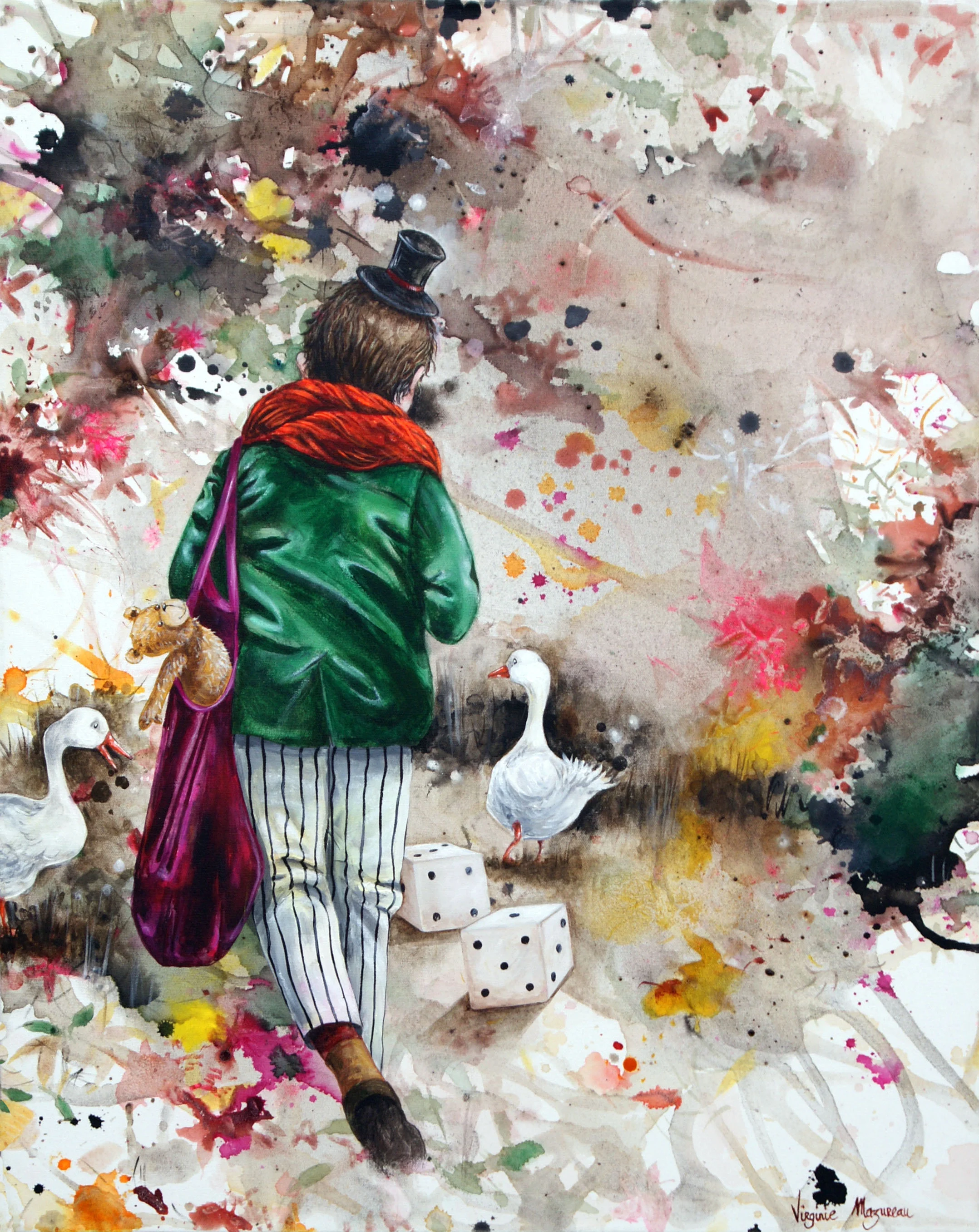 Sur les chemins 61x76 cm(24x30).JPG