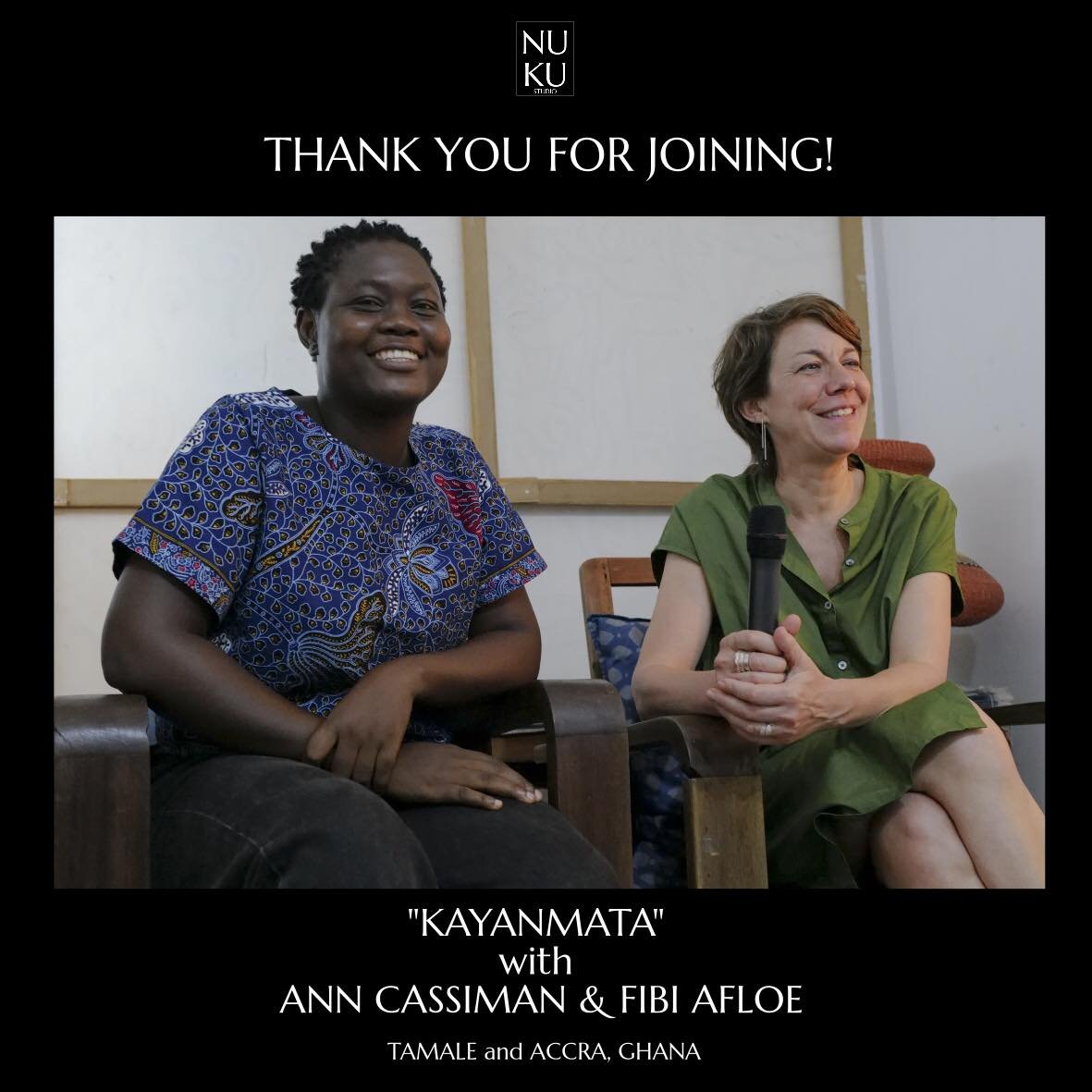 Thank you everyone for coming to the &ldquo;Kayanmata&rdquo; presentation in Tamale at Nuku Studio&acute;s Center for Photographic Research and Practice  and in Accra at @thestudioaccra on the past two Saturdays!

It was our pleasure to hear your tho