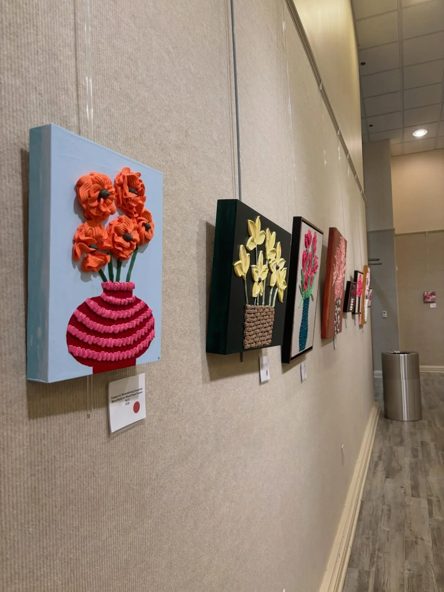 Only a couple more days to see my show, Bloom, at the JCC! It comes down at the end of the week and most of these paintings will be going to their forever homes!