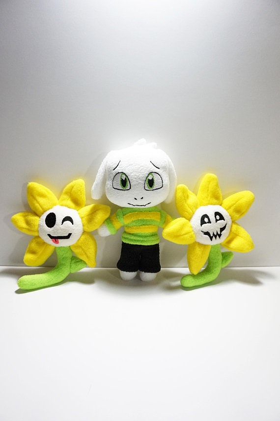 So I received my Flowey plushie and this is the first thing I did