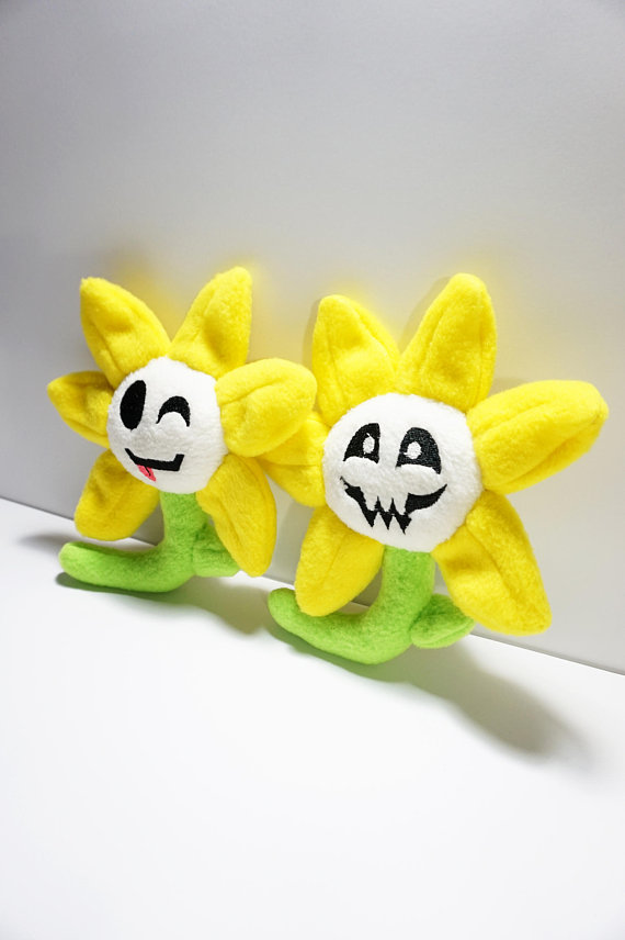 Undertale Inspired Flowey Plush Handmade Soft Plushie 7 in 