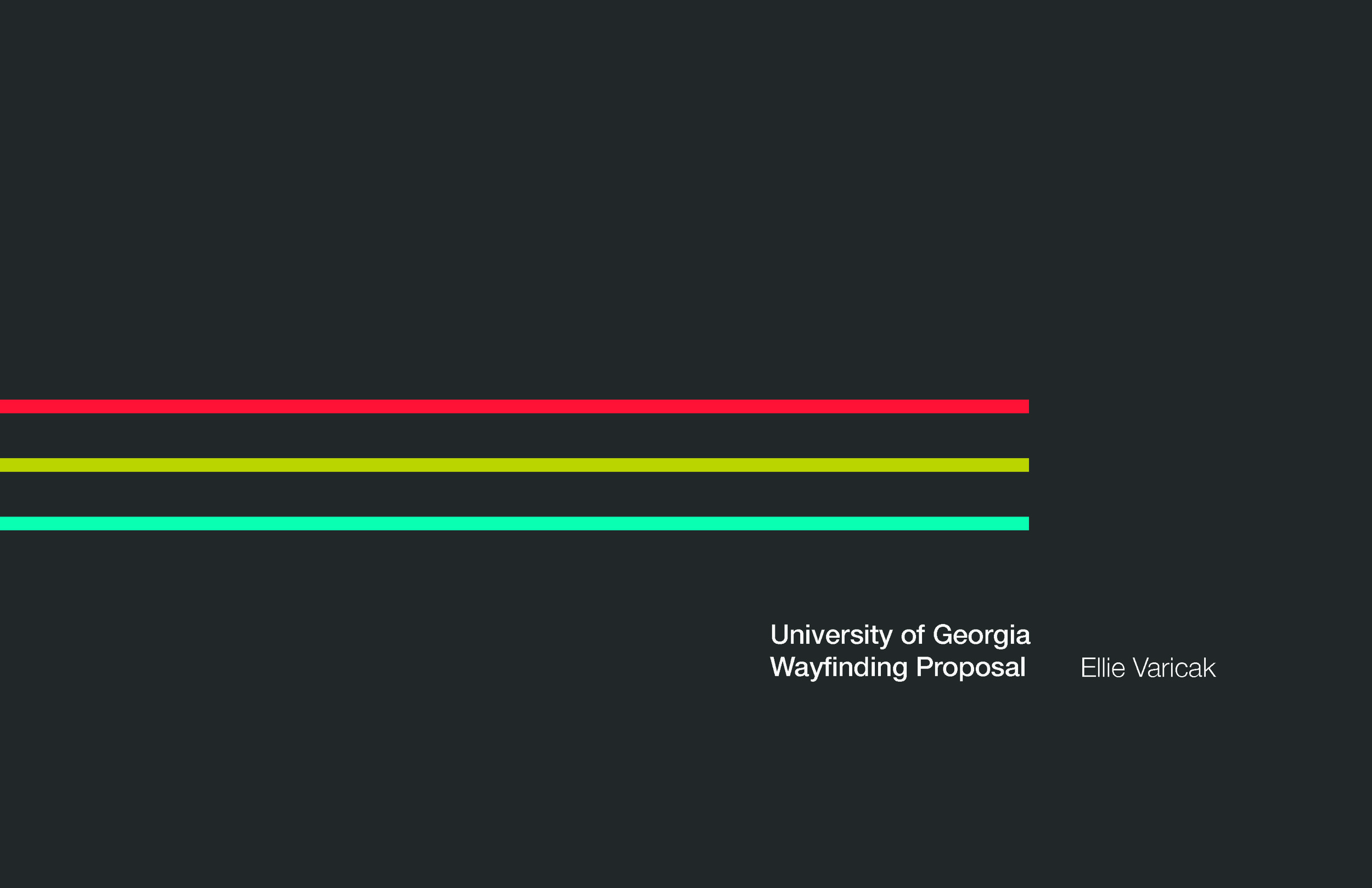University of Georgia Wayfinding Proposal