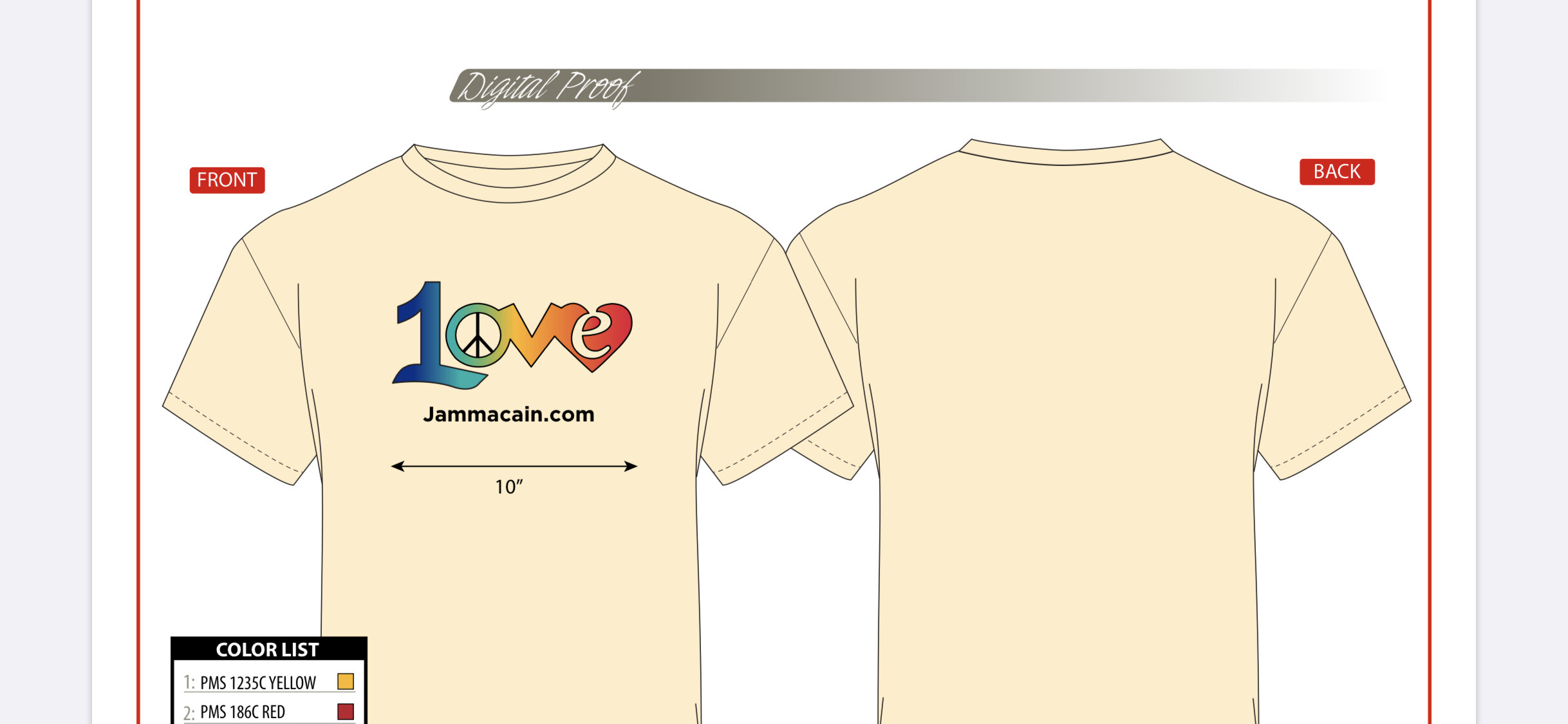 1Love Tee Shirts