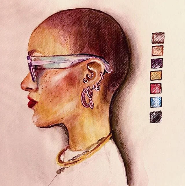Sketch study 🤩 my second time in life trying watercolor. Shit is hard and watercolor artists have my full respect 😅👐🏼
&bull;
&bull;
&bull;
&bull;
#art #watercolor #watercolorcrayons #portrait #paintpens #painting #pen