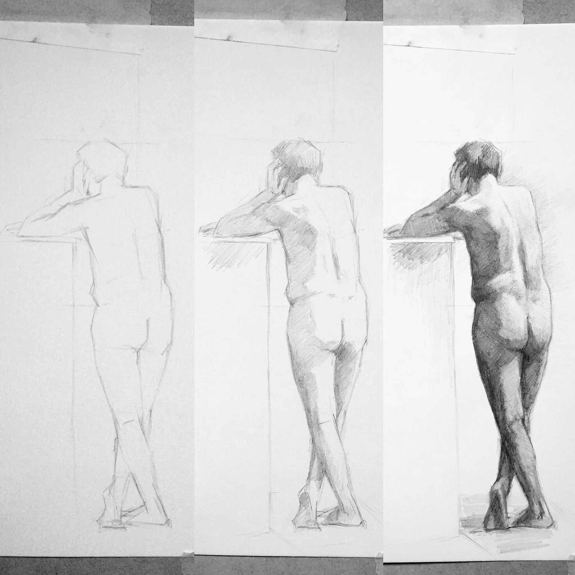 Figure study in sight-size
