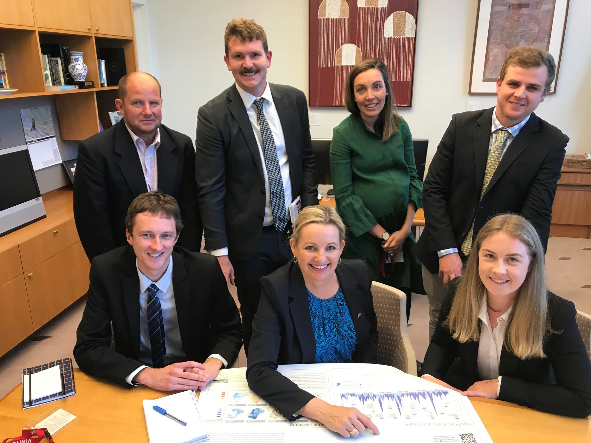 Troy Mauger (Rice Extension Coordinator) Tom Doyle, Rachel Kelly (RGA Policy Manager) Sam Sleigh, Josh Hart, Minister Susan Ley, Samantha Glenn