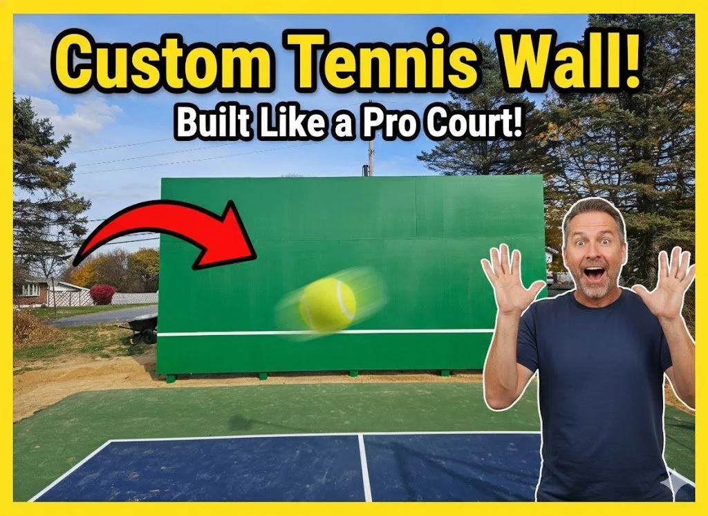 Custom Tennis Practice Wall Build — Designed and Built by PPS