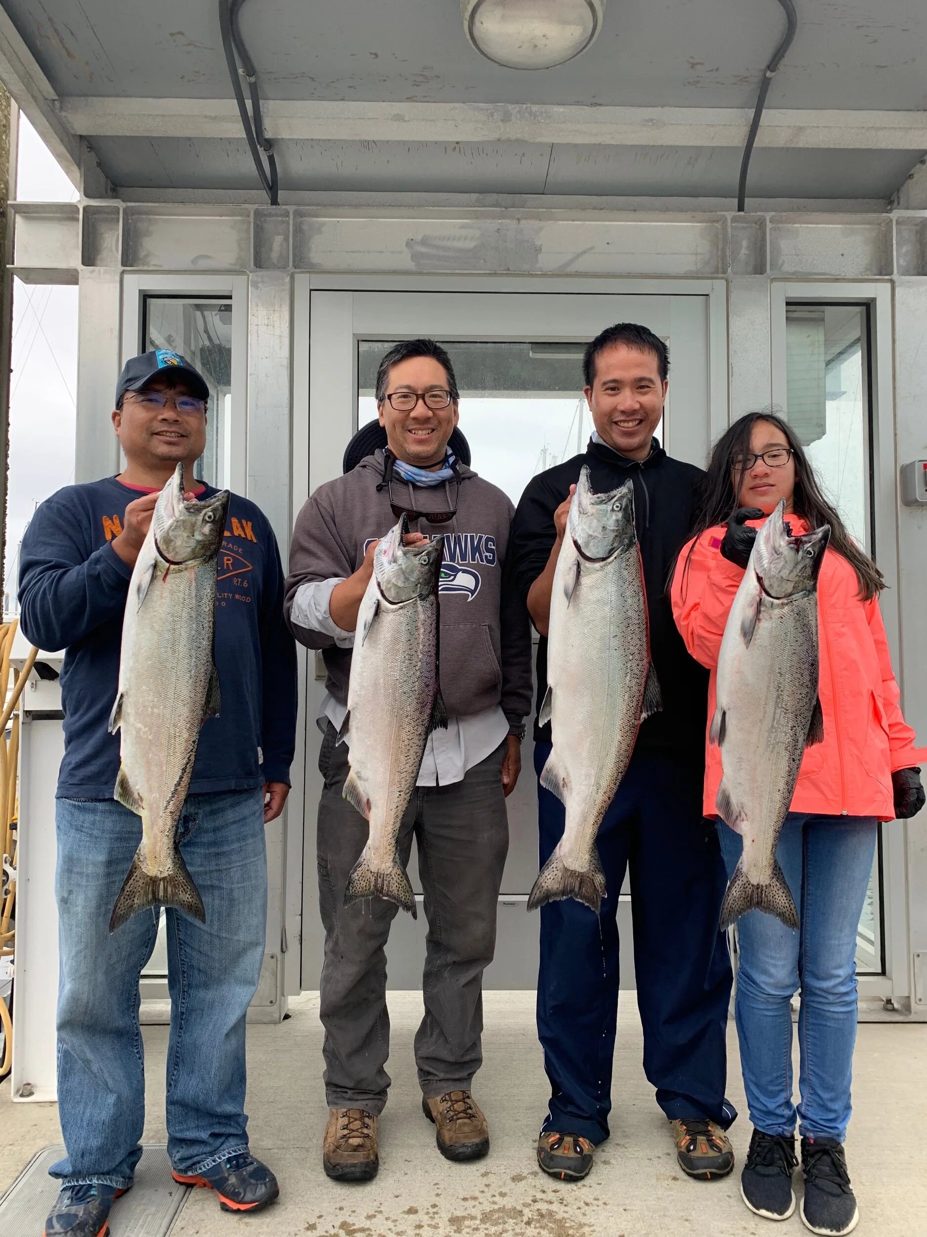 Limits of chinook caught fishing Seattle!