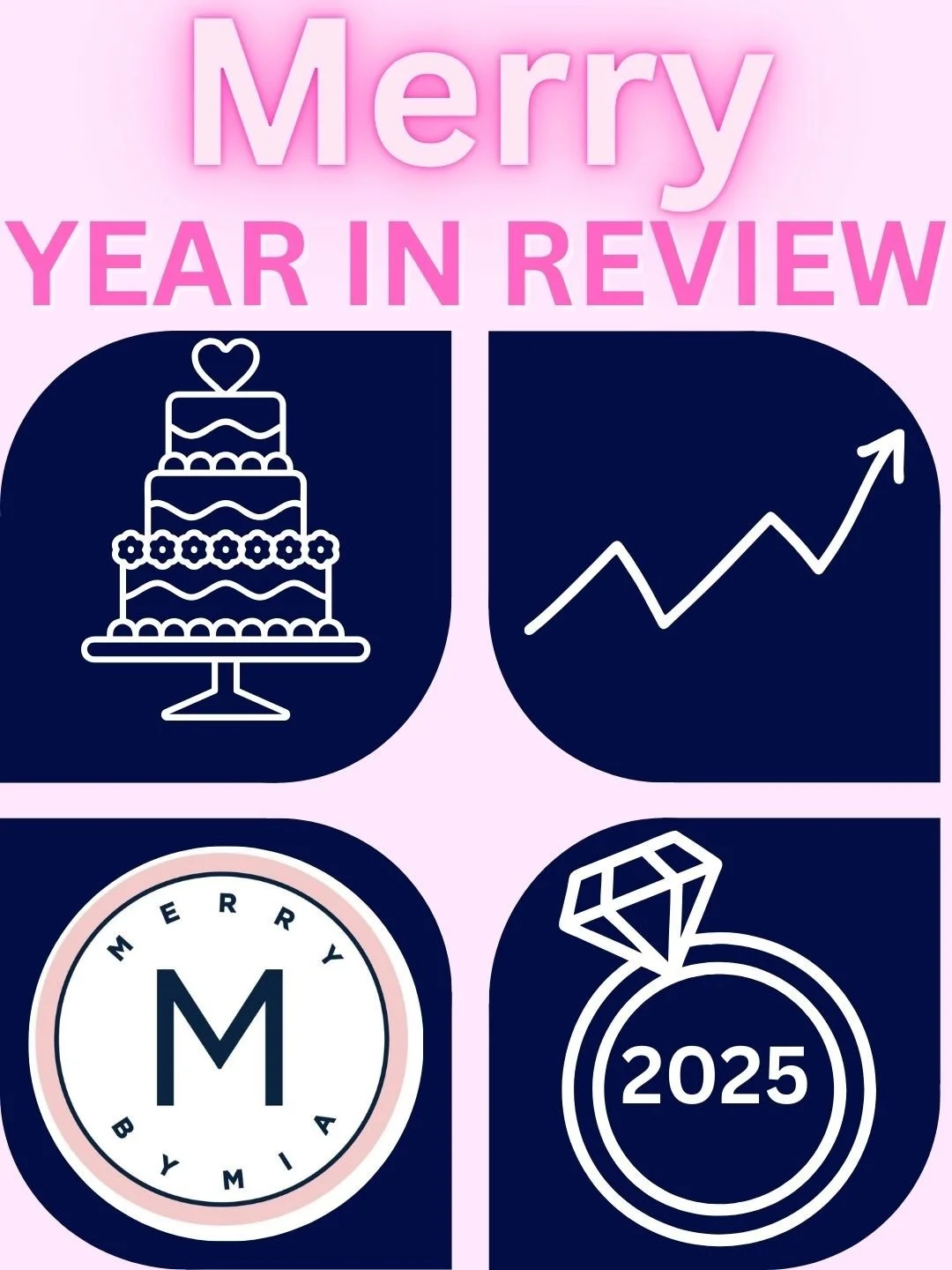 Merry Year in Review 📈💍 #weddingcoordinator