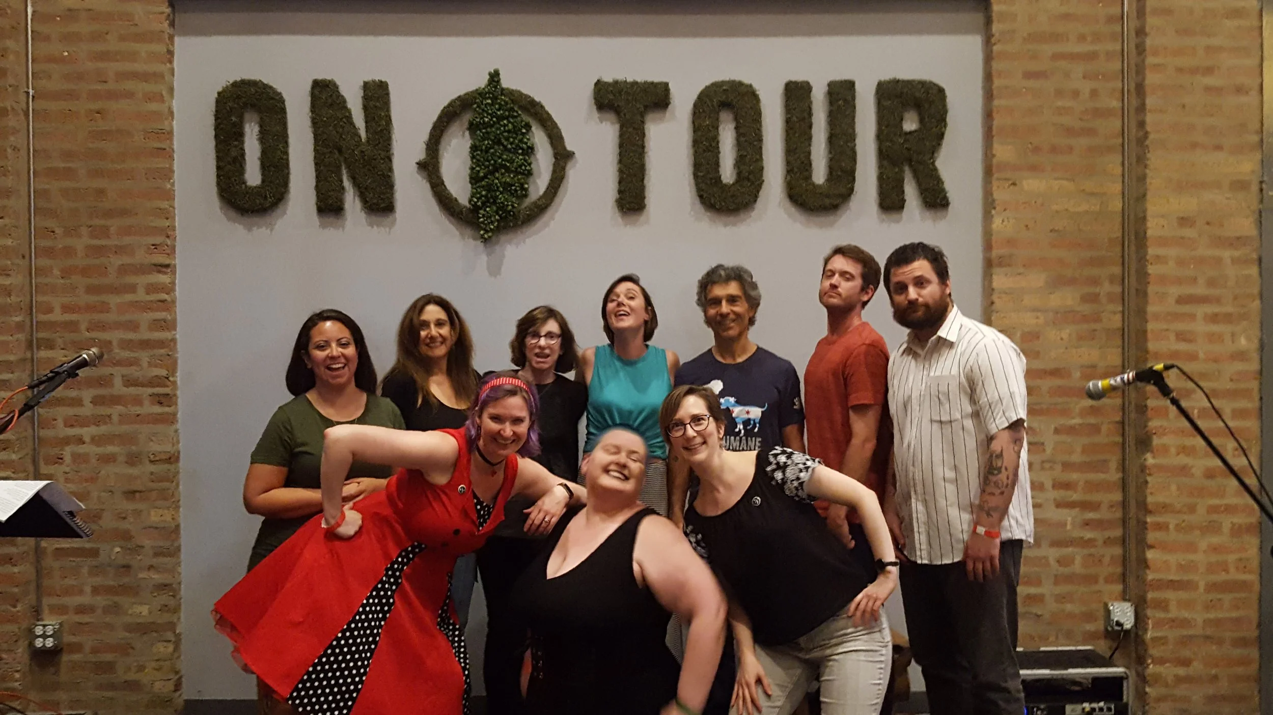Clockwise from back left: Dee Fuentes, Suzanne Faber, Anne Abel, Mikala Hansen, Paul Teodo, Sean Wilson, Sam Pink, Christina Brandon, Nicolle Neulist, Abby Dryer.