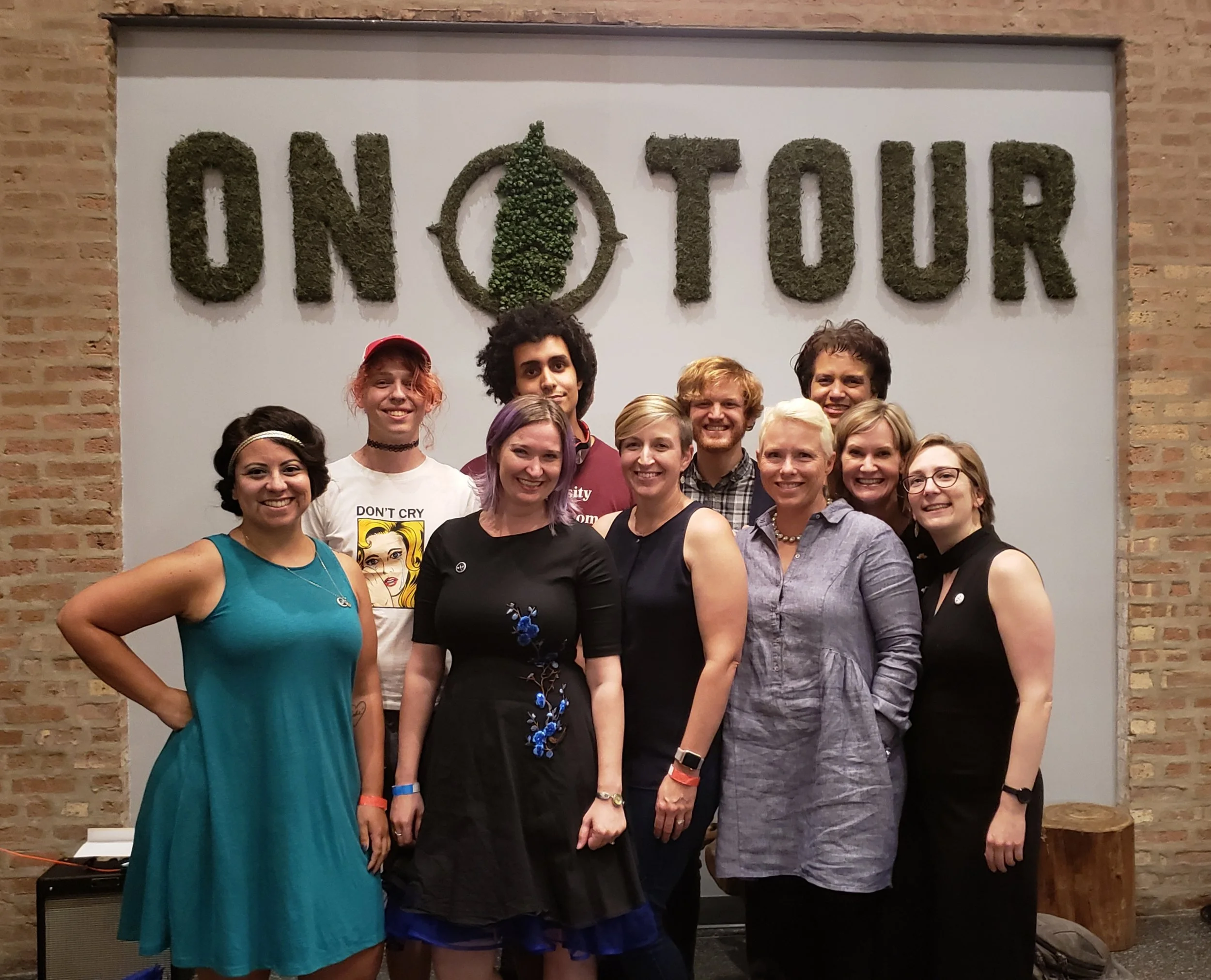 From left: Dee Fuentes, Aubre and Nico of String Figures, Abby Dryer, Lauren Swihart, Chris Walsh, KellyAnn Corcoran, Jade Maze, Anne Johnsos, Christina Brandon.