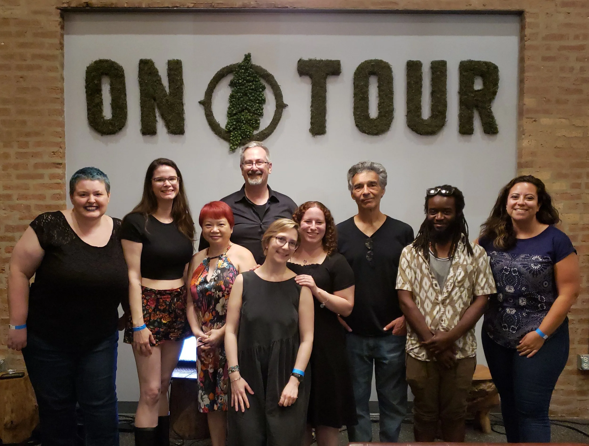 From left: Nicolle Neulist, Stephanie Ruehl, Ada Cheng, John Capaul, Christina Brandon, Jessica Katz, Paul Teodo, Myles Teague, Dee Fuentes