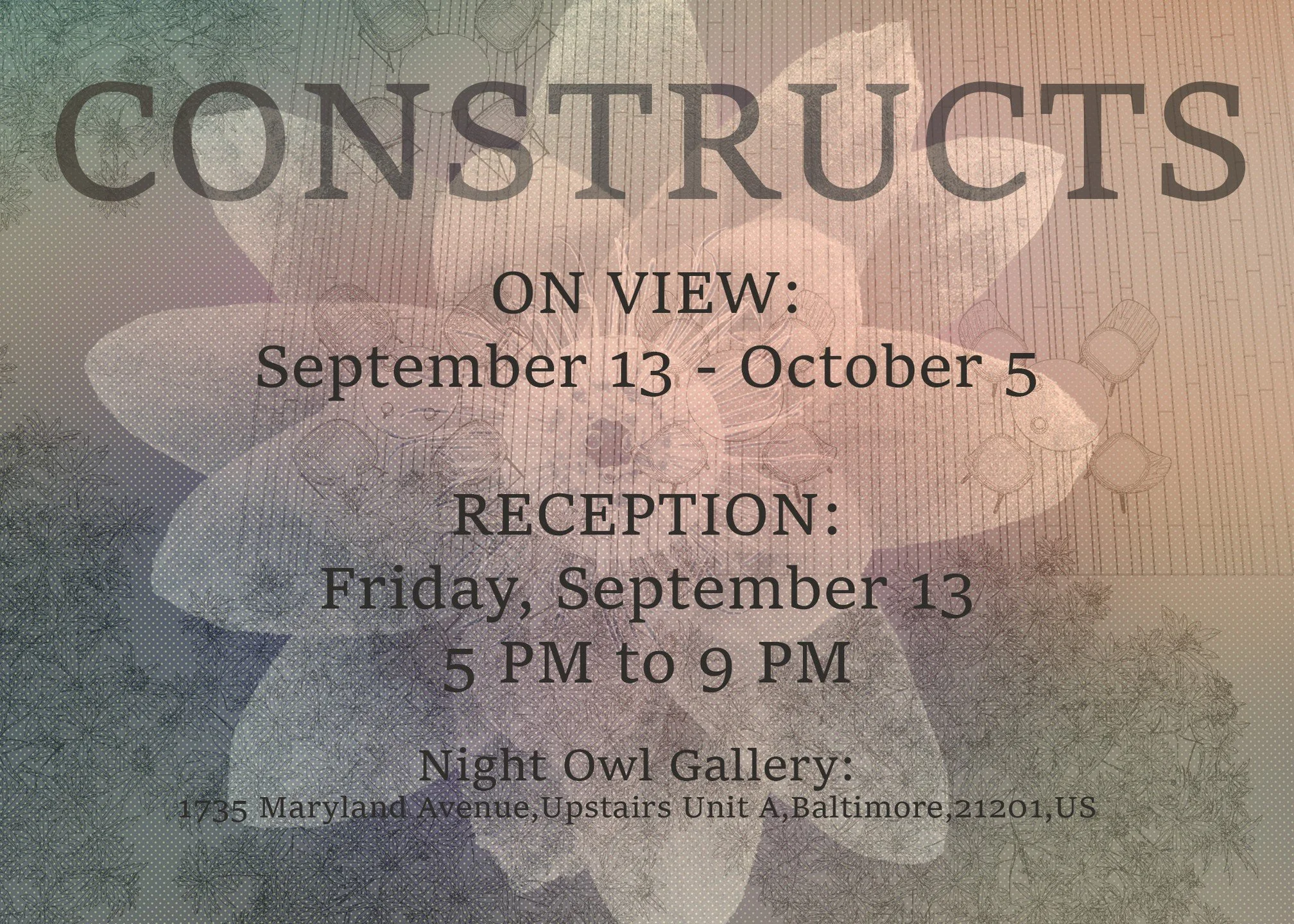 Goxxip Girl Collective has hit the ground running. Join us for the Opening Reception of &quot;Constructs&quot; Curated by Caitlin Gill @night_owl_gallery from 5-9pm on Friday, September 13

&quot;Constructs&quot; explores liminal spaces, challenging 