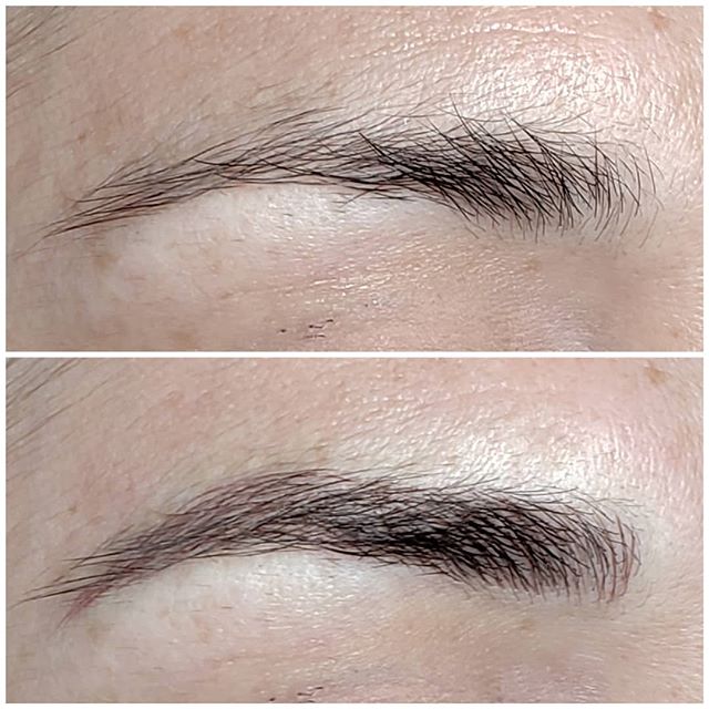 First session of microblading.  Client request was to have more of an arch. I love that microblading can help emphasize an area that needs a boost. 
#microblading #3dbrows #studioaurumslc #utahmicroblading 
@studio_aurum_slc