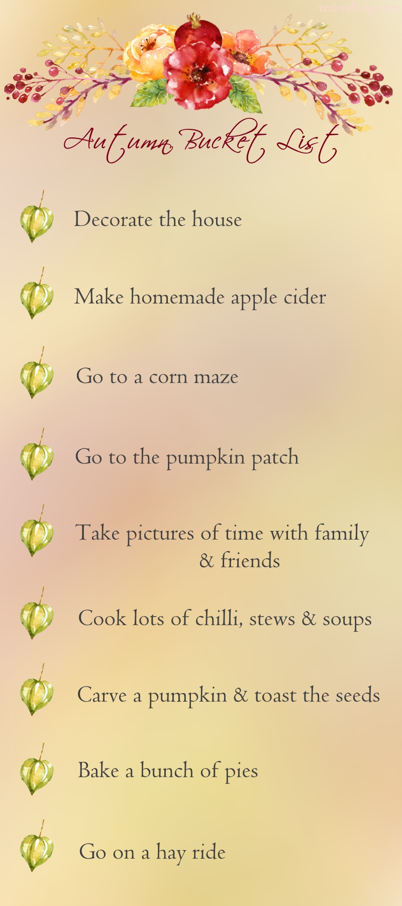Autumn Bucket List