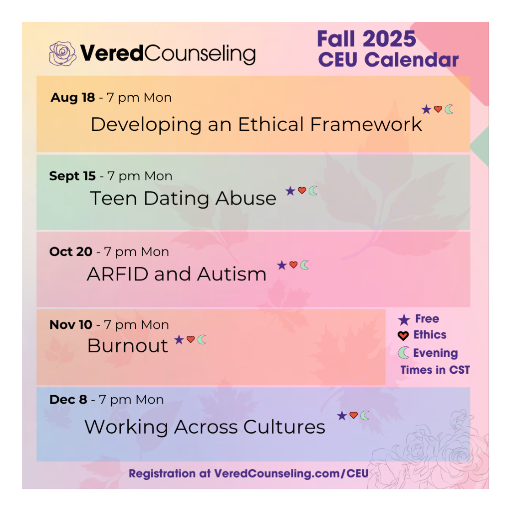 All Evening CEUs - Ethics CEU (5 hrs)