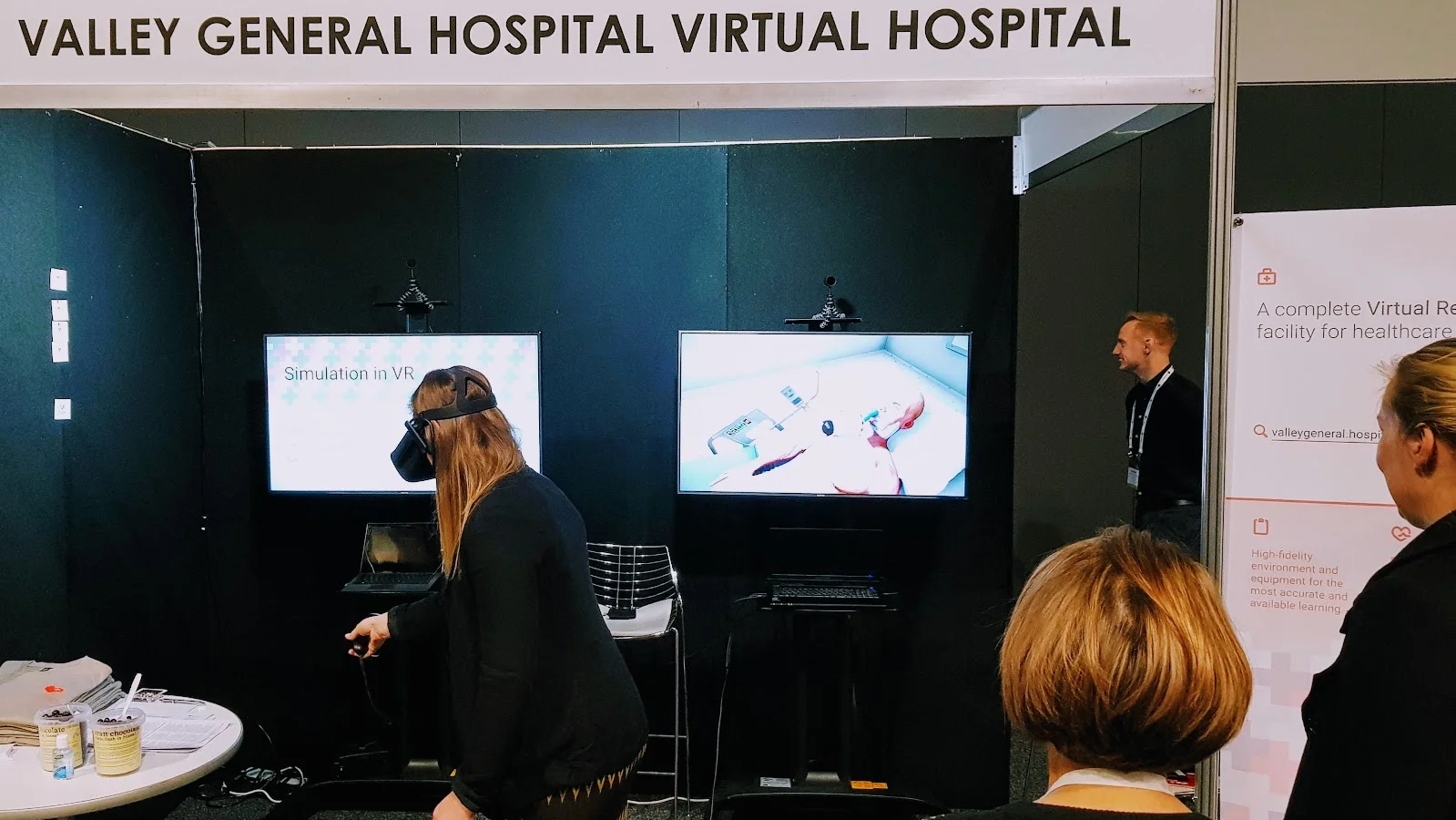 Our booth at the Australasian Simulation Congress 2017.