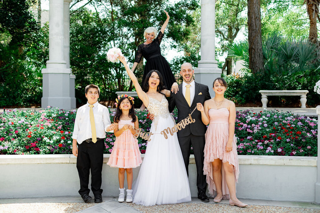 Intimate Blended Family Elopement At