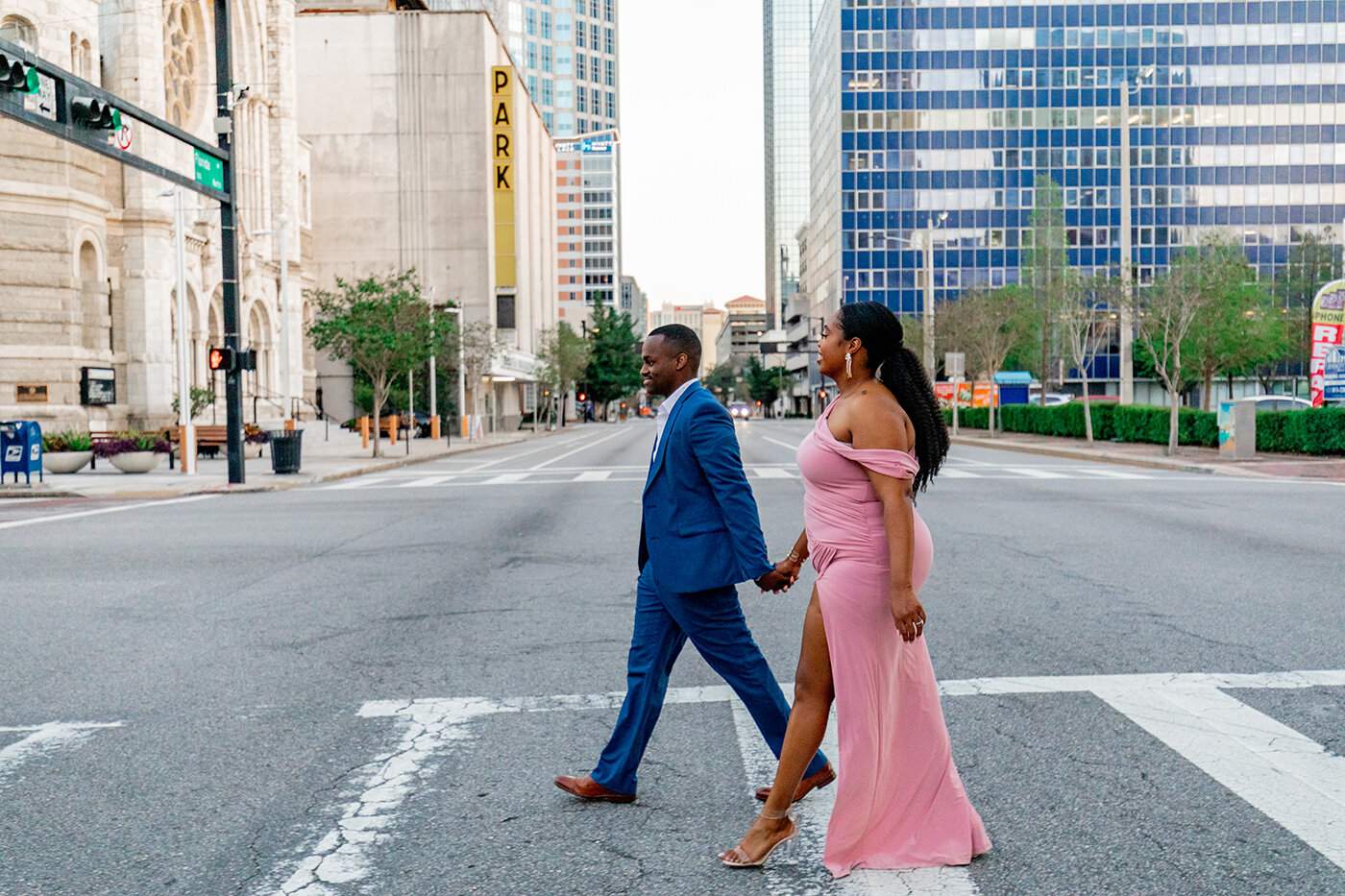 Downtown Tampa Engagement Session at Le Meridien — PINE & FORGE