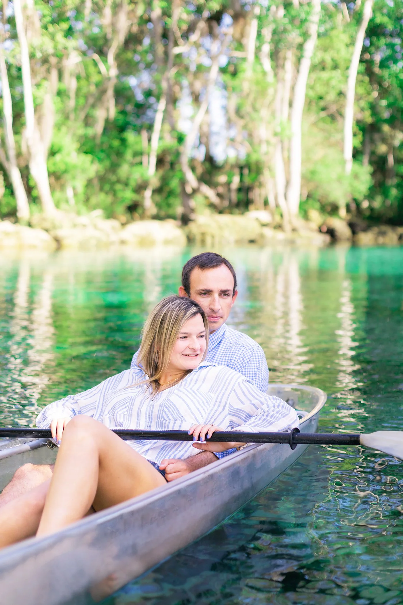 Kayaking Adventure Engagement Session at Three Sisters Springs, Crystal River, Florida