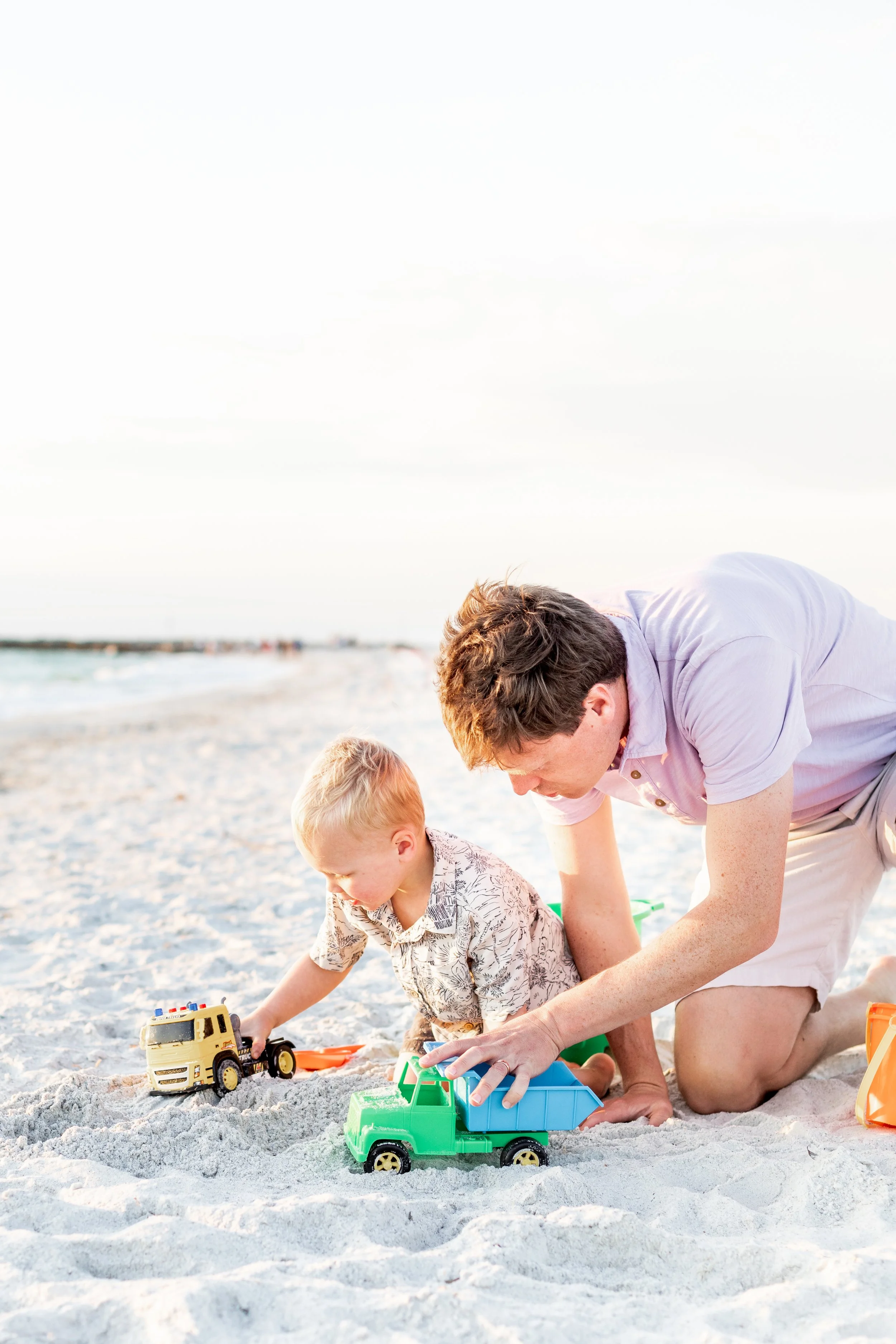 Sunset Family Photo Session at Sand Key Beach, Clearwater, Florida