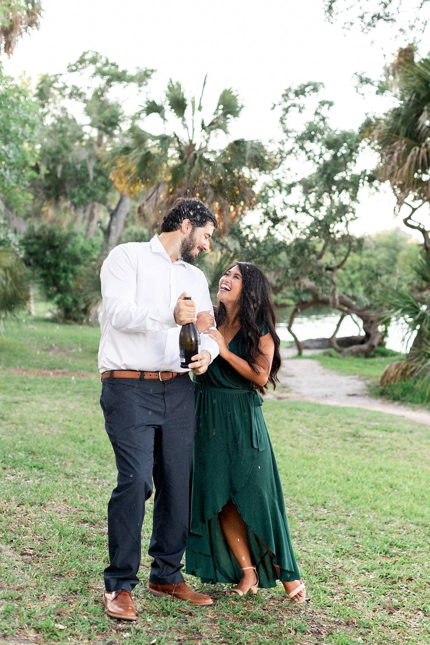 Sunset Engagement Session at Philippe Park, Safety Harbor, Florida