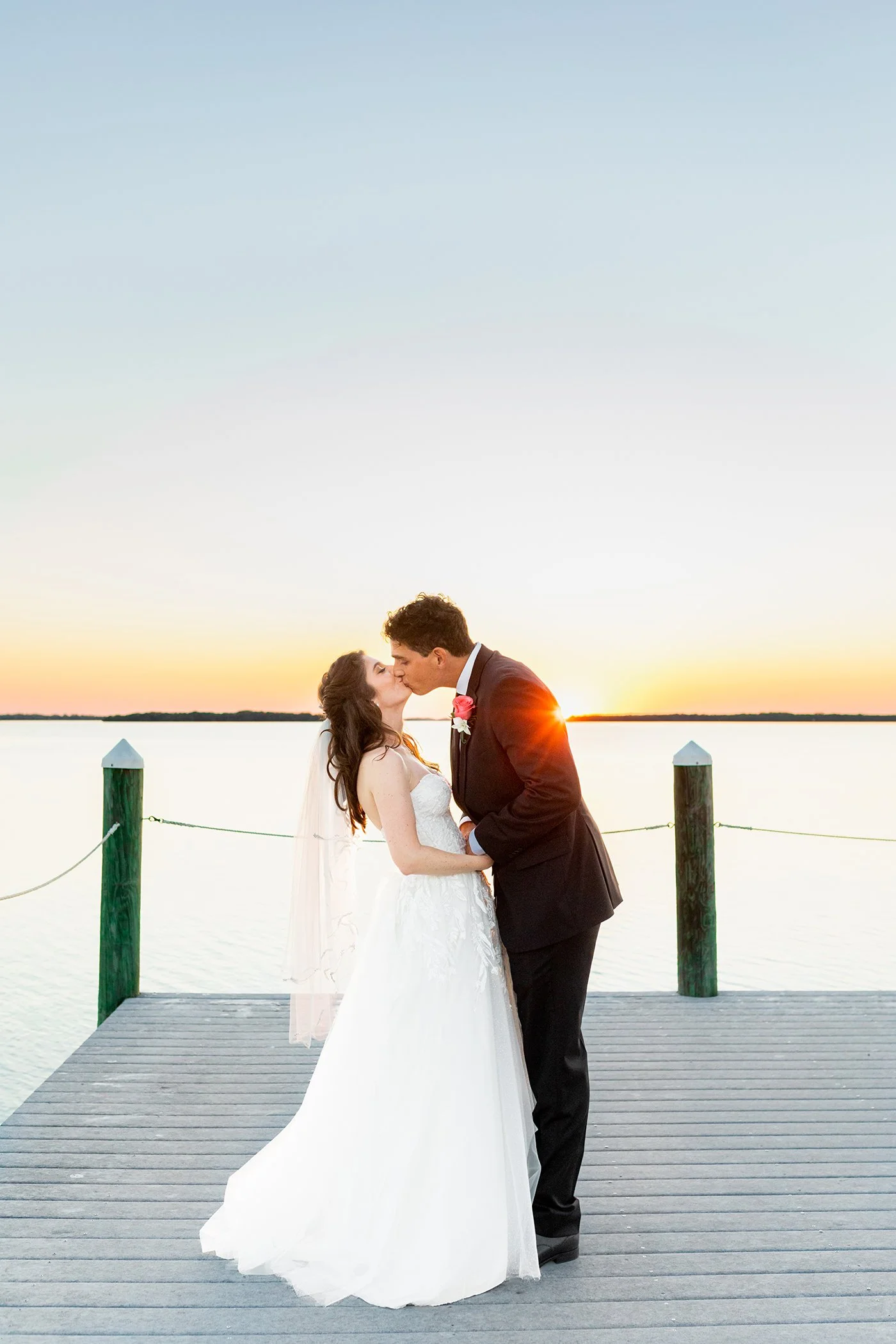 Fall Wedding With A Perfect Sunset at Tampa Bay Watch, Tierra Verde, Florida