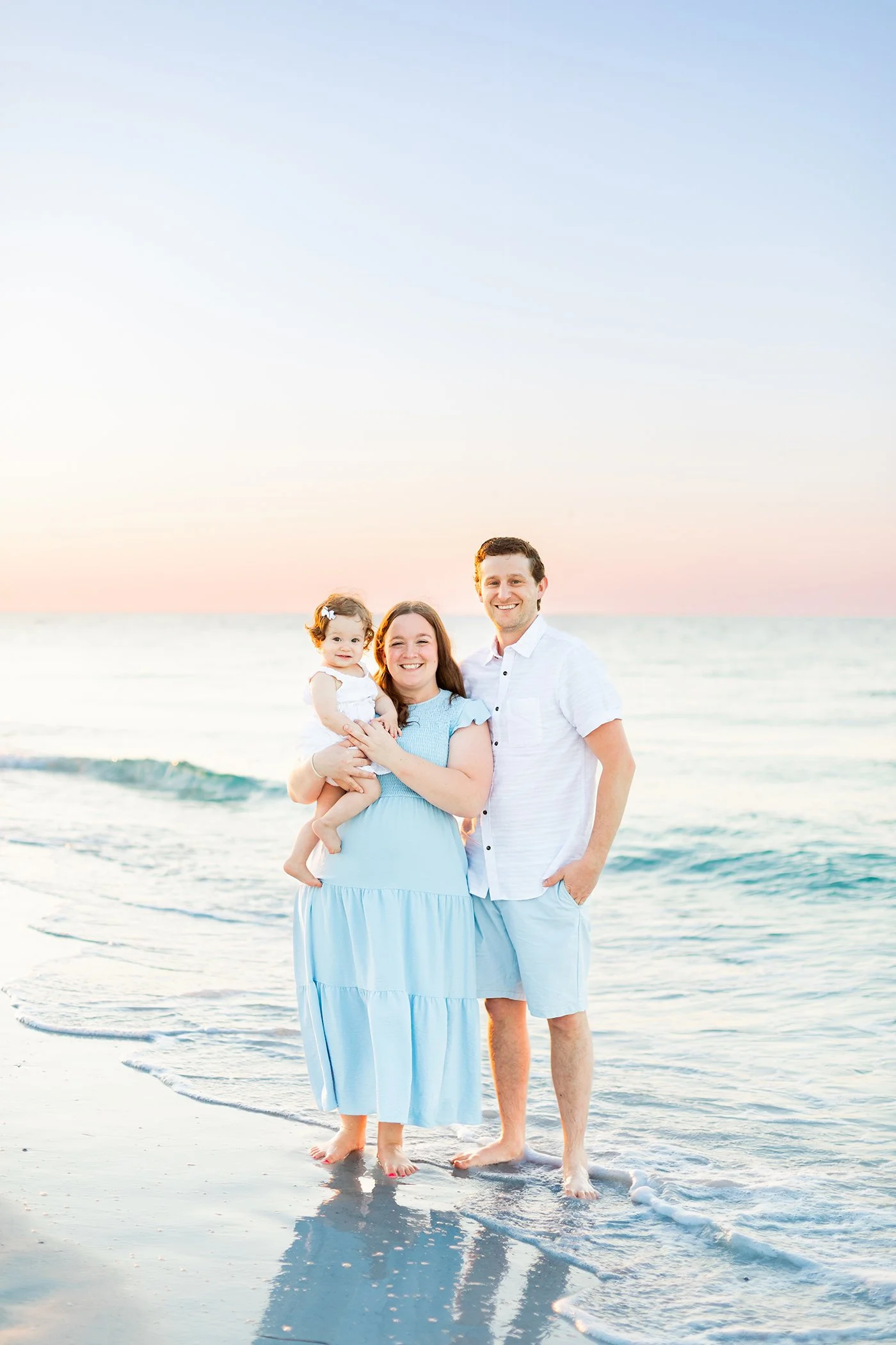 Dreamy Sunset Family Mini Session at Bean Point, Anna Maria Island, Florida