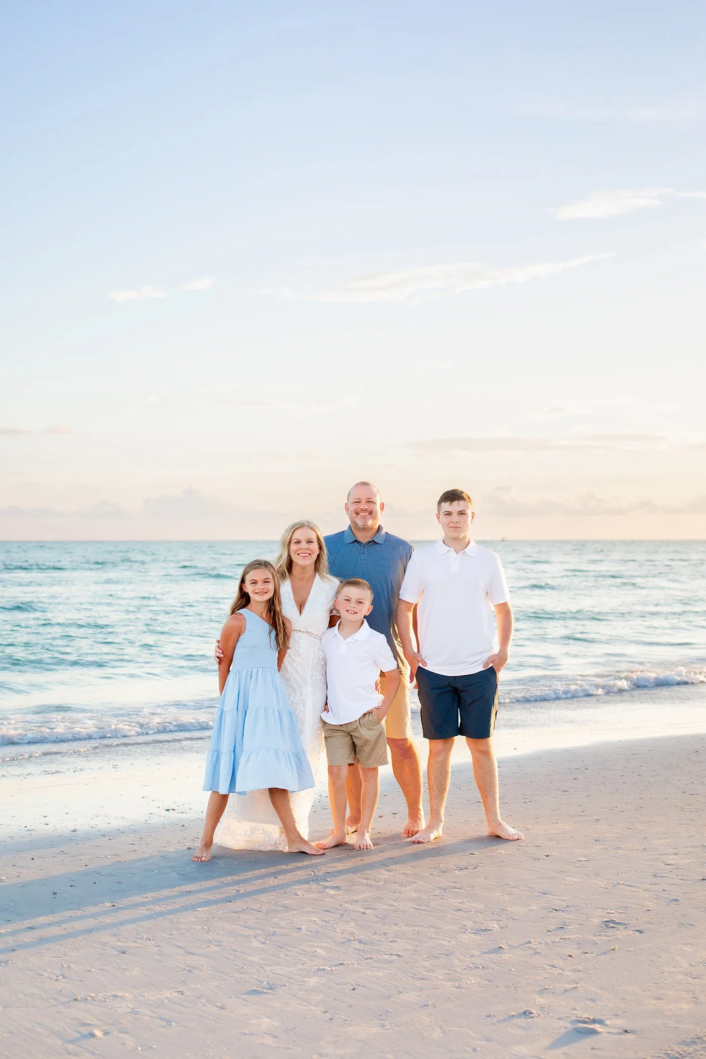 Sunset Family Mini Session on Siesta Key, Florida
