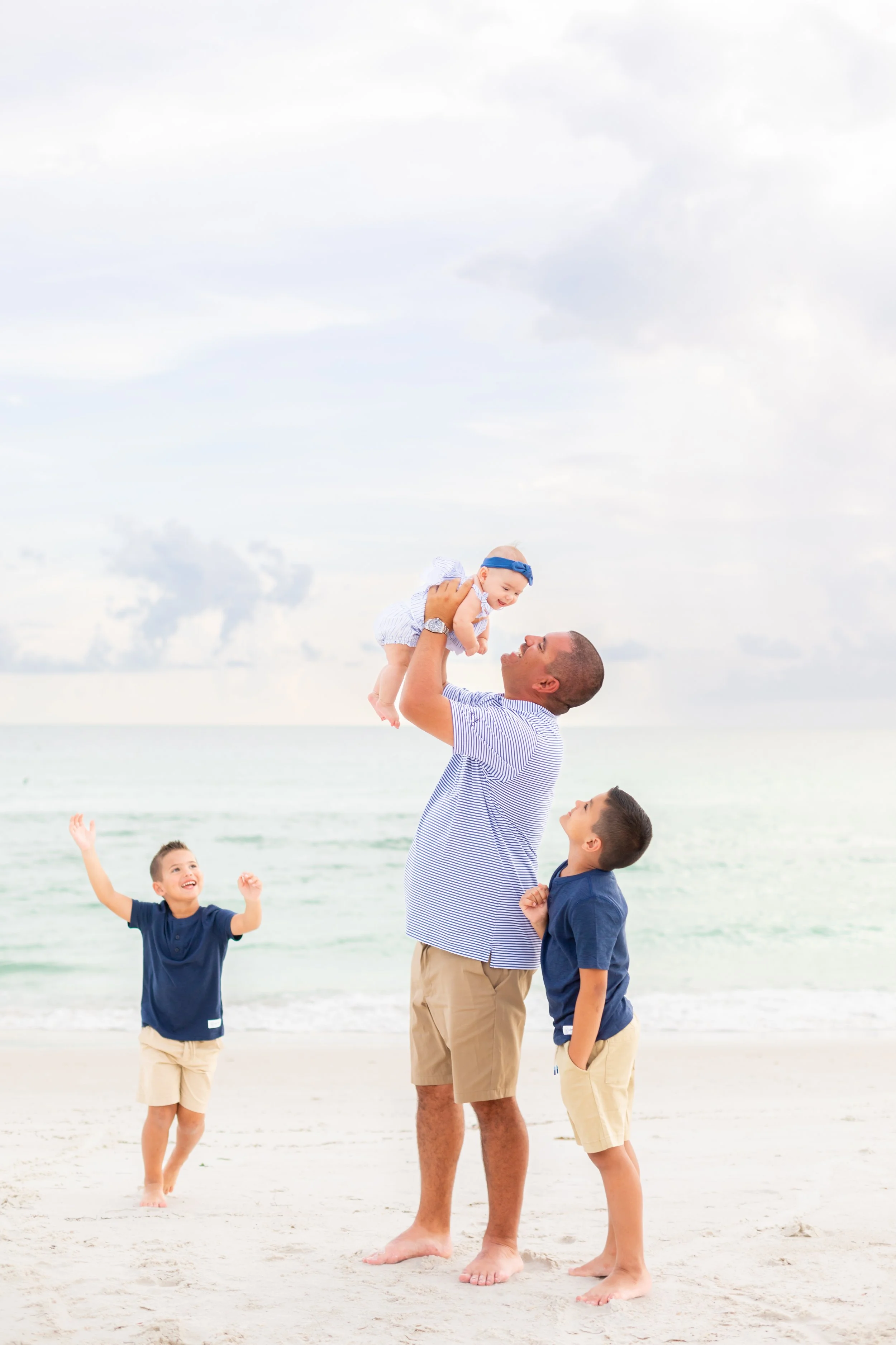 Anna Maria Island Multi-Family Sunset Session on Holmes Beach, Florida