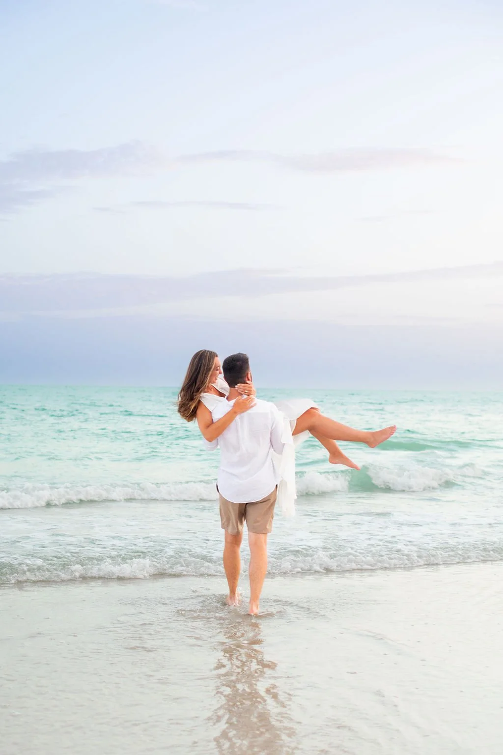 Bean Point Sunset Engagement Session on Anna Maria Island, Florida