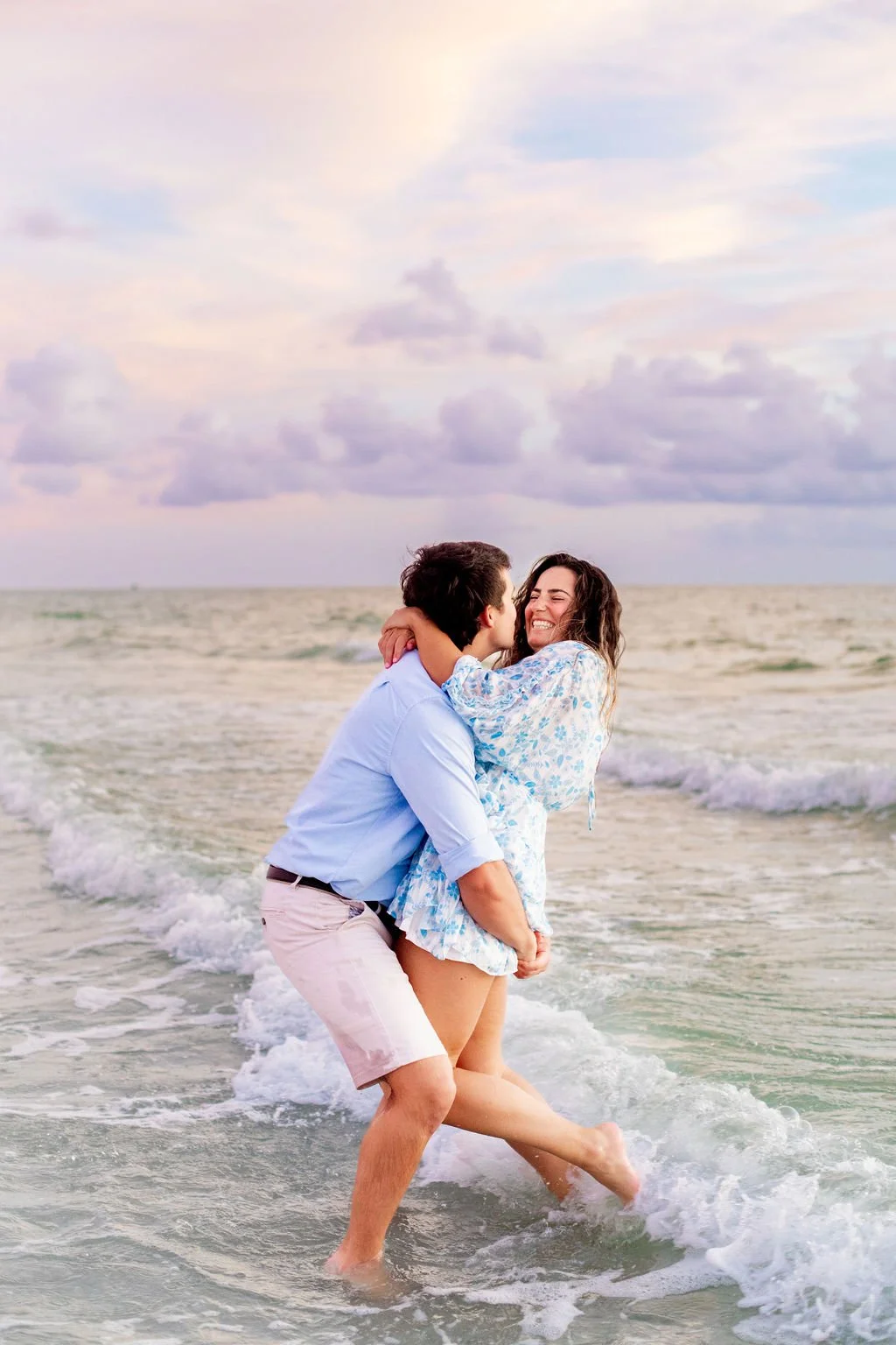 Pass-A-Grille Beach Sunset Engagement Session in St Petersburg, Florida
