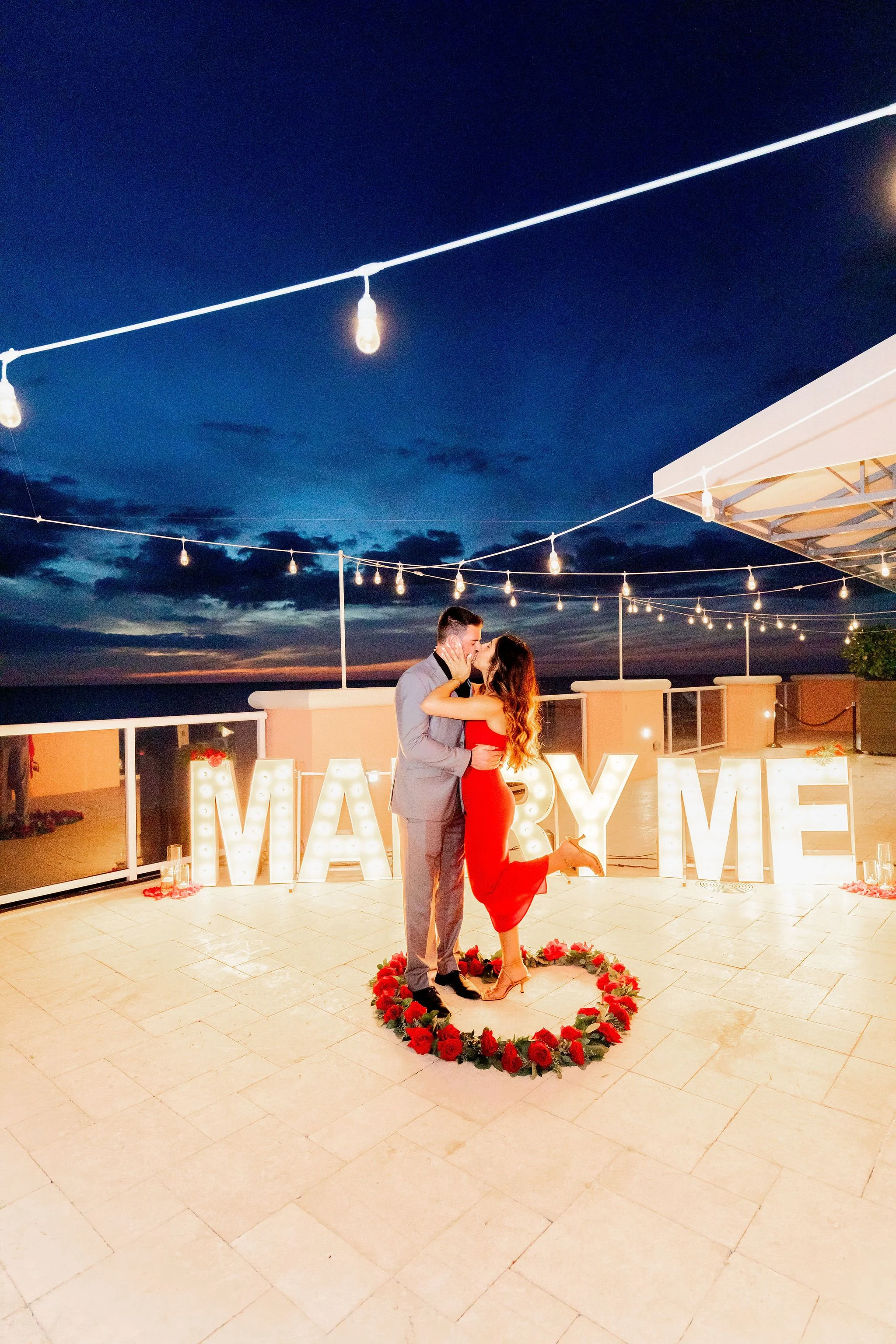 Magical Sunset Rooftop Proposal at Hyatt Regency Clearwater