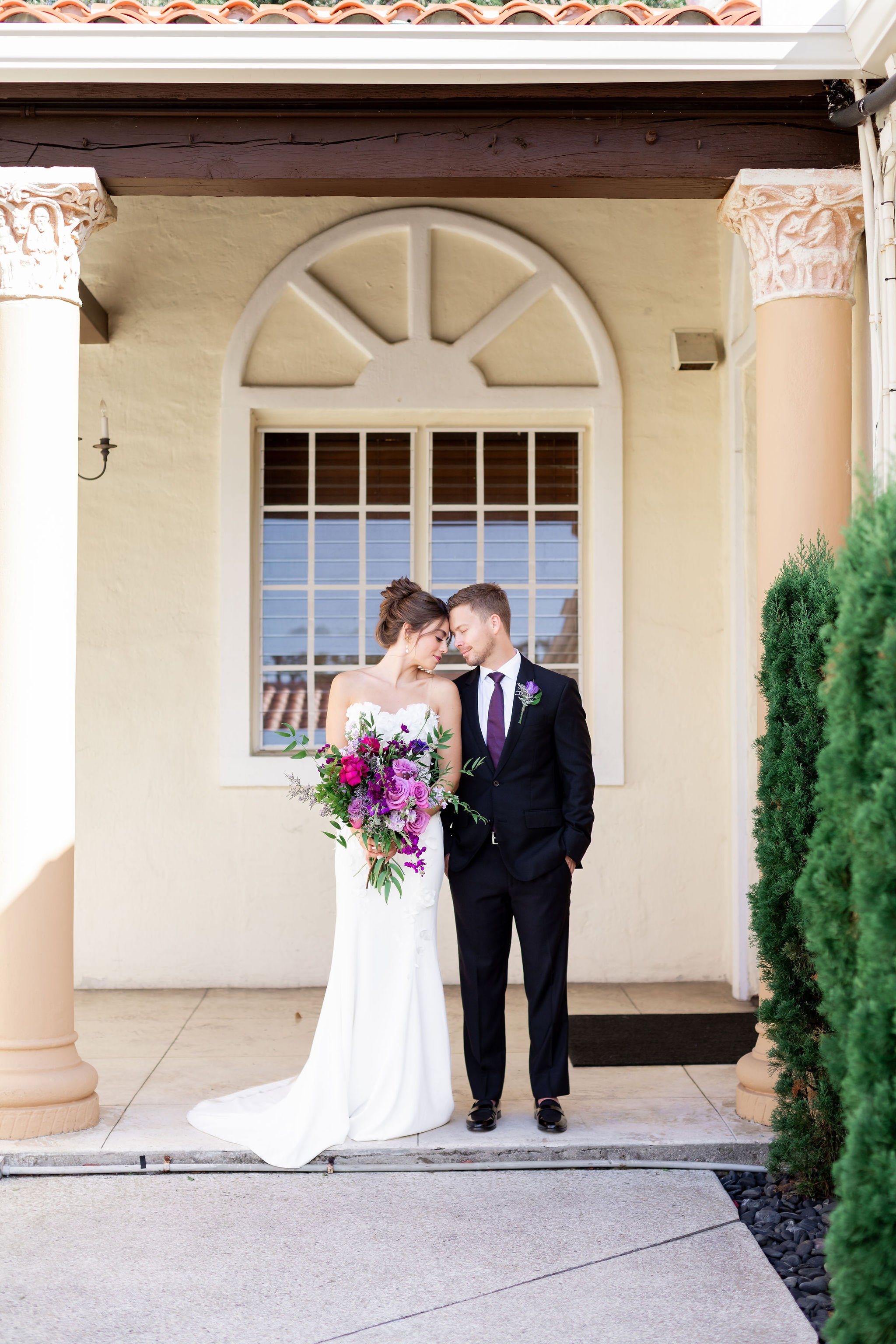 Vibrant Violet And Pink Wedding at The Coco Plum in Miami, Florida
