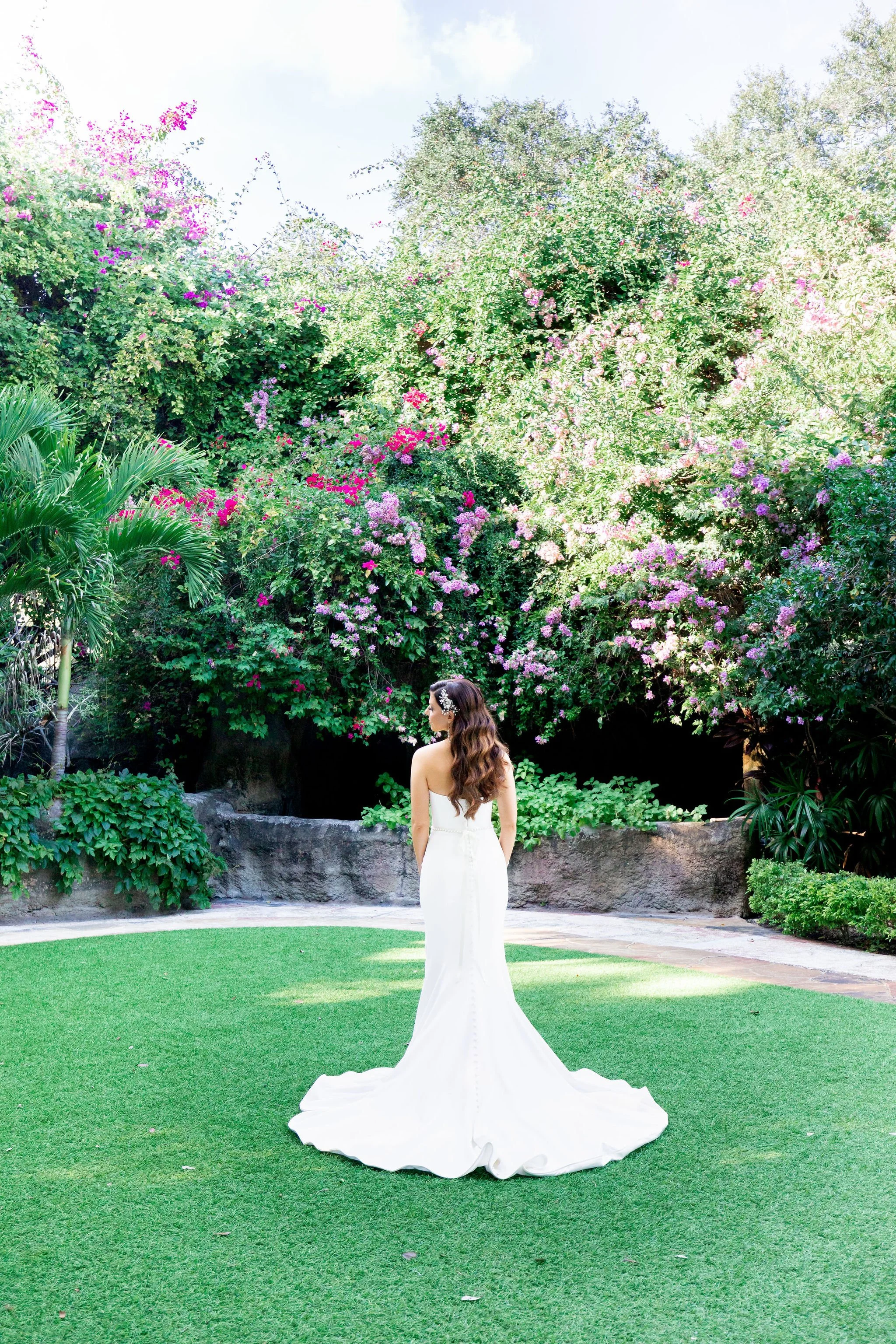 Burgundy &amp; Blue Fall Sunken Gardens Wedding in St. Petersburg, Florida