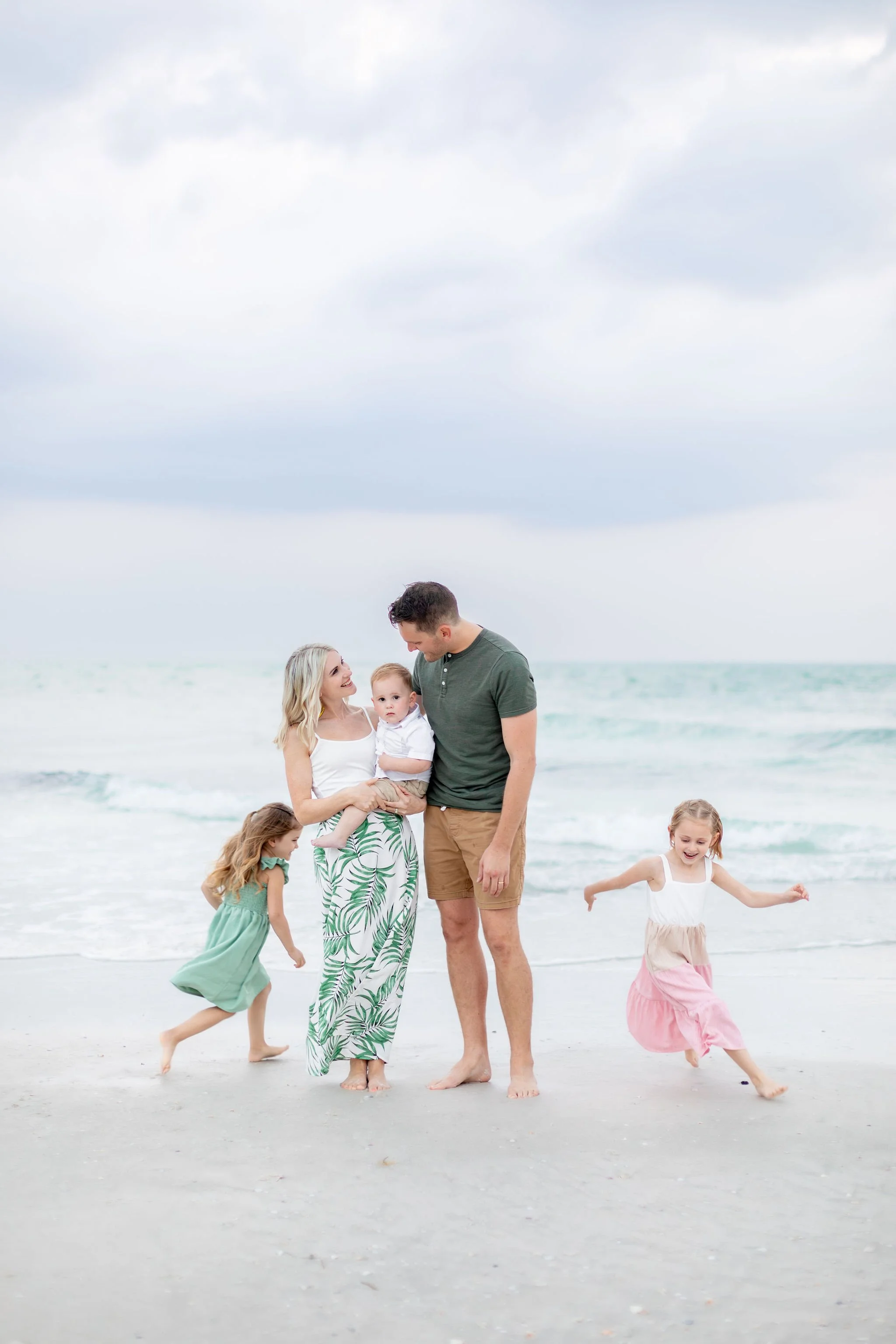 Coquina Beach Mini Photo Session at Sunset on Anna Maria Island, Florida