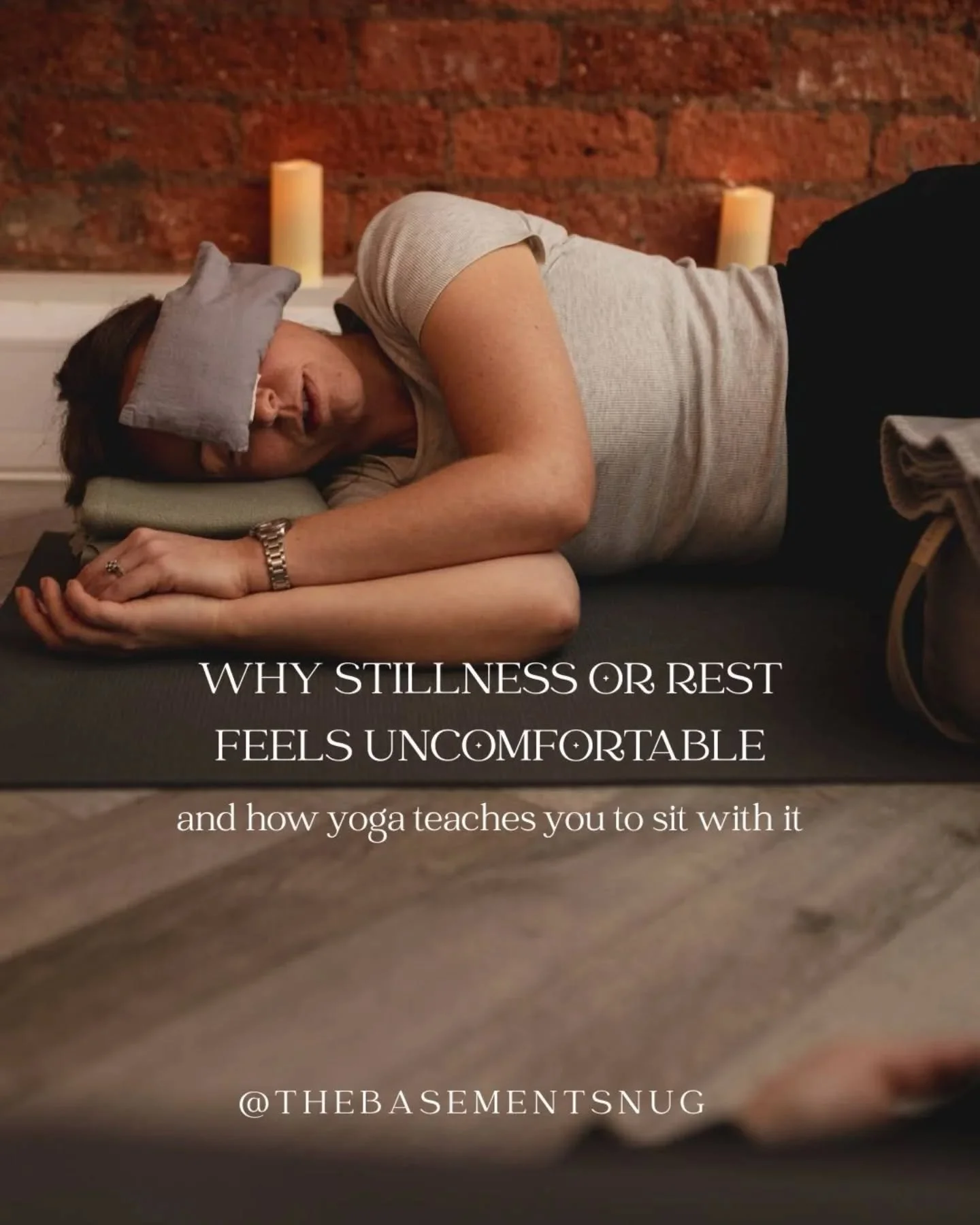 Stillness can feel uncomfortable and that&rsquo;s okay. 

 Start small, notice your feelings, and slow down in ways that feel right for you, whether on the mat or off. ❤️

#yogaphilosophy  #slowliving  #meditation