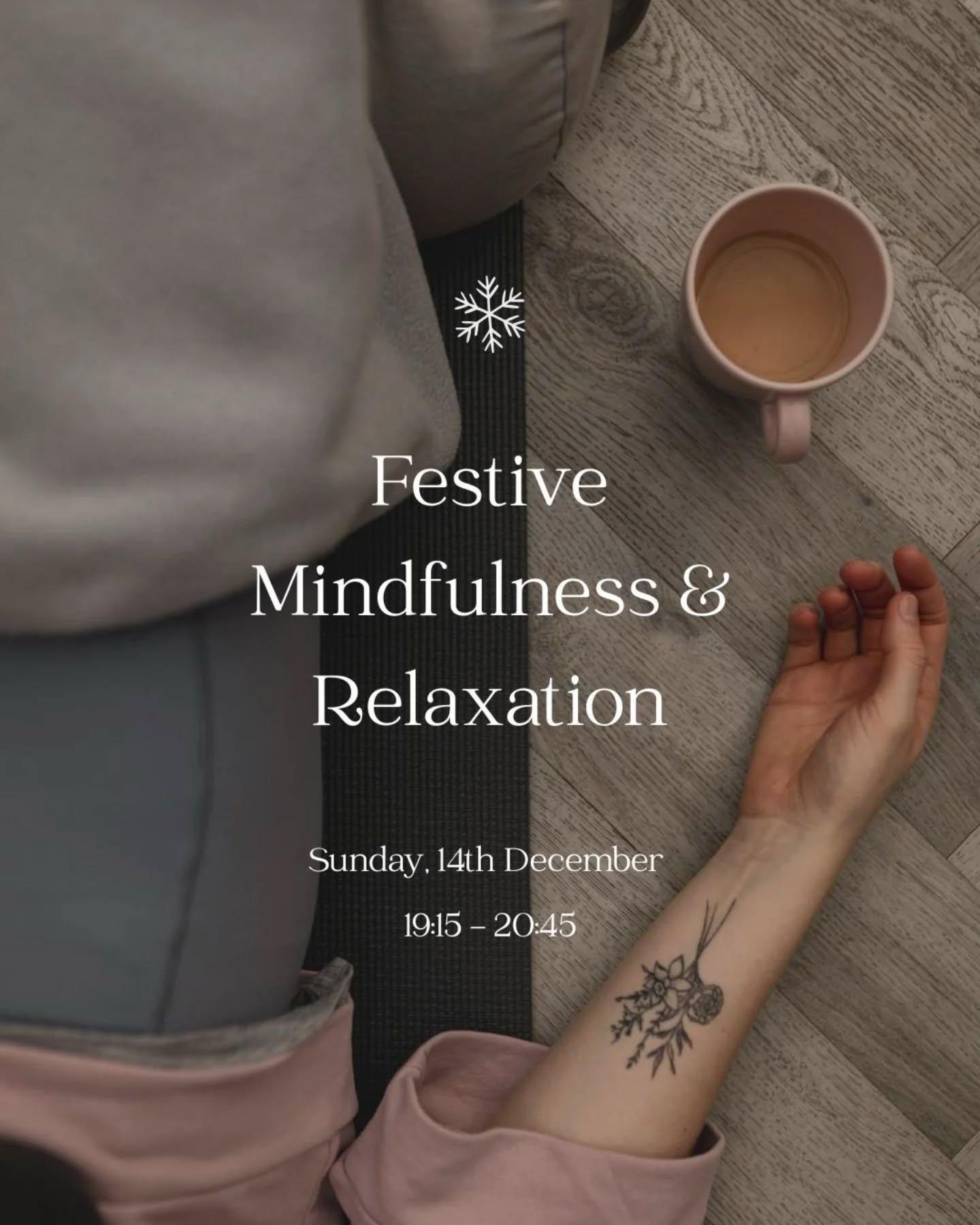 Your mid-December pause 🫶

This Sunday, we&rsquo;re slowing down, cosy-ing up, and giving ourselves permission to leave the world behind for a little while. 

Festive treats, aromatic herbal teas, guided meditations, and a space to journal and refle
