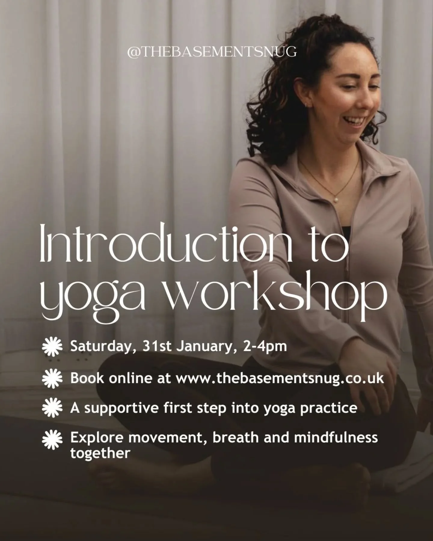 Always wanted to try yoga but felt nervous? ❤️

Join Charlotte for a&nbsp;2-hour Introduction to Yoga workshop at our little studio in Kenilworth, Warwickshire. 

A supportive, beginner-friendly space with a fully equipped studio - just bring yoursel